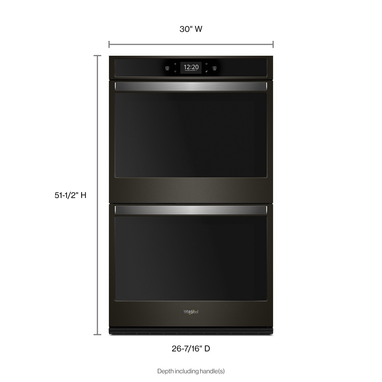 whirlpool fingerprint resistant double oven