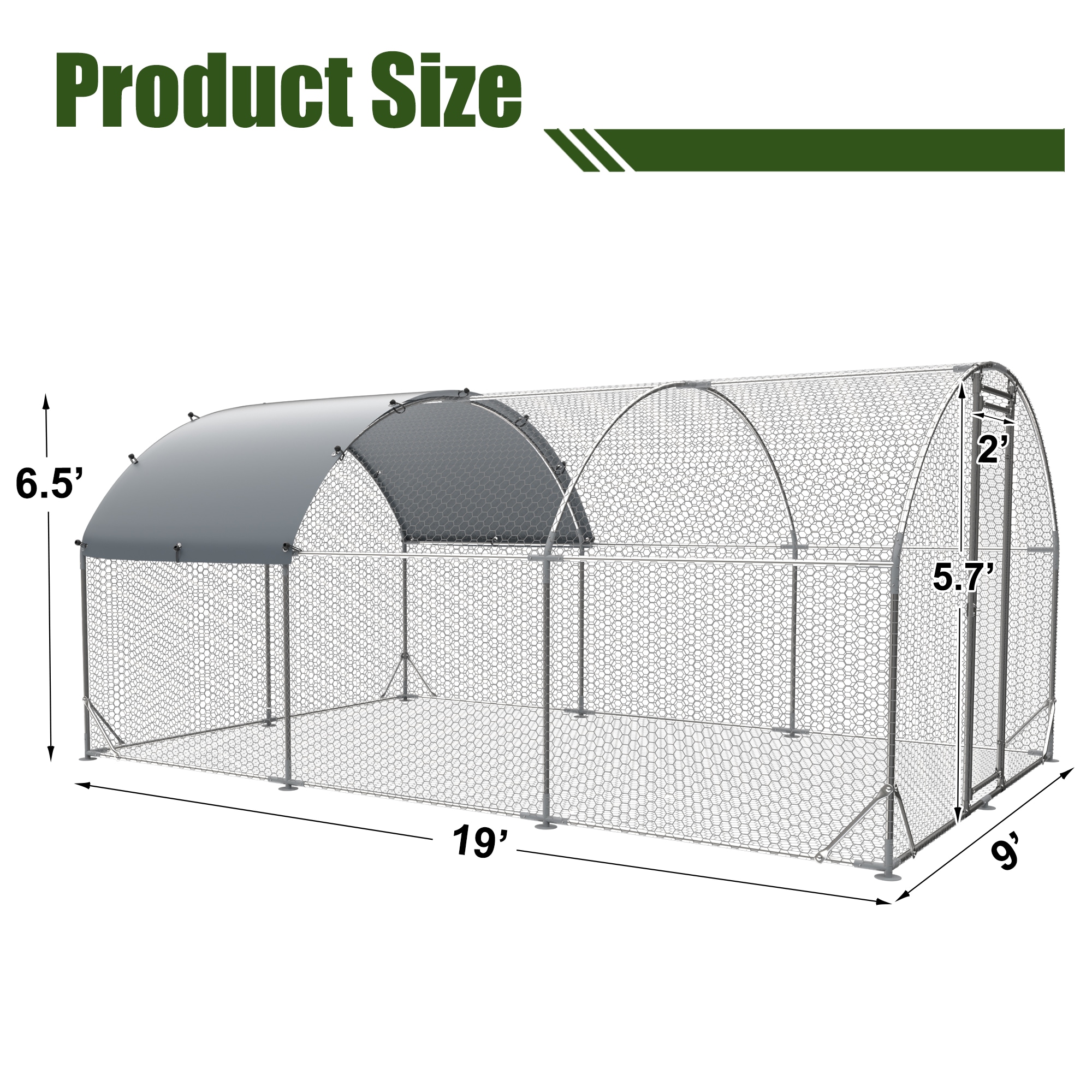 Xspracer ML-PCC00W Chicken-Coops-Rabbit-Hutches - View #2