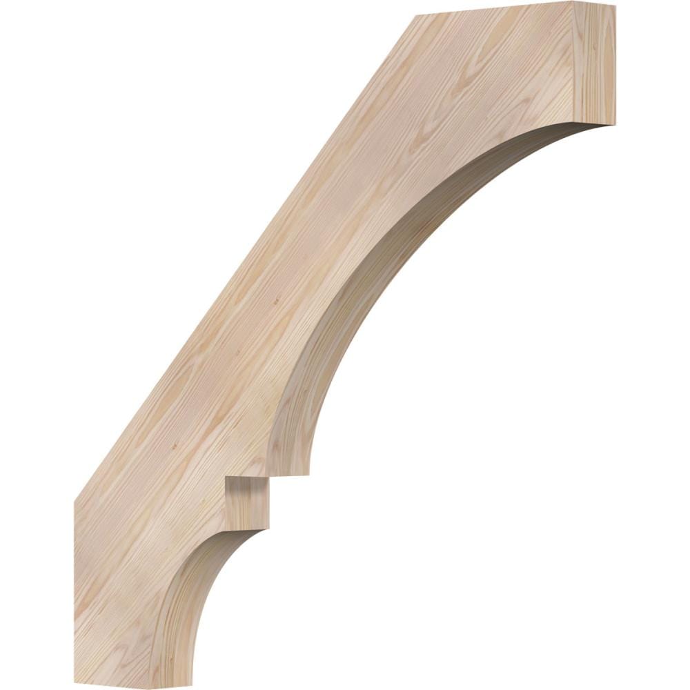 Ekena Millwork BRC04X36X36BOA00SDF 3-1/2-in x 36-in x 36-in Douglas Fir Unfinished Wood Balboa Smooth Knee Brace