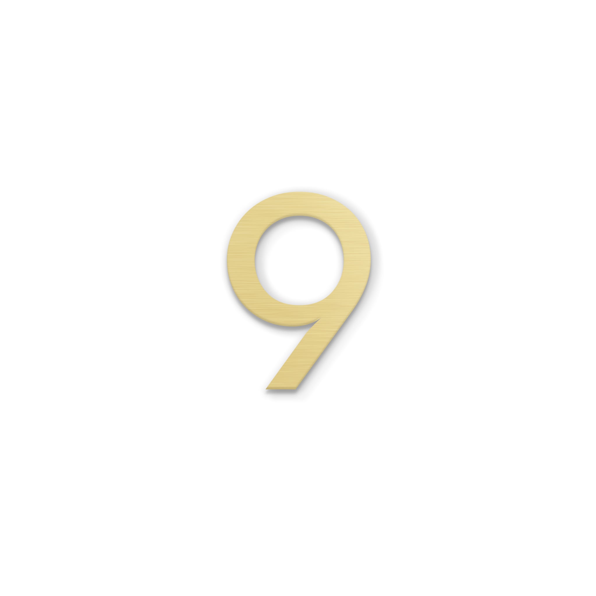 Post & Porch NUMBERS-GOLD-9 4-in Gold Number 9