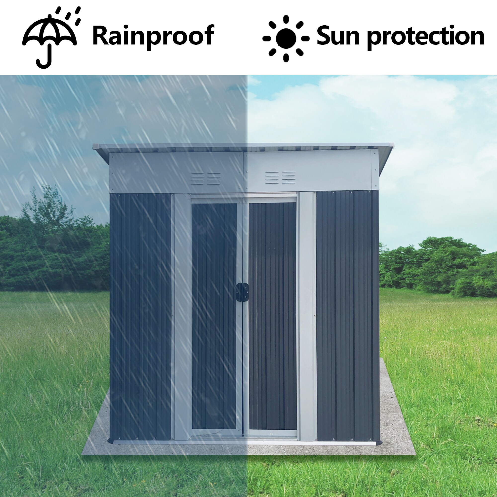 Clihome CL-W2794-92895 Metal-Storage-Buildings-Sheds - View #5