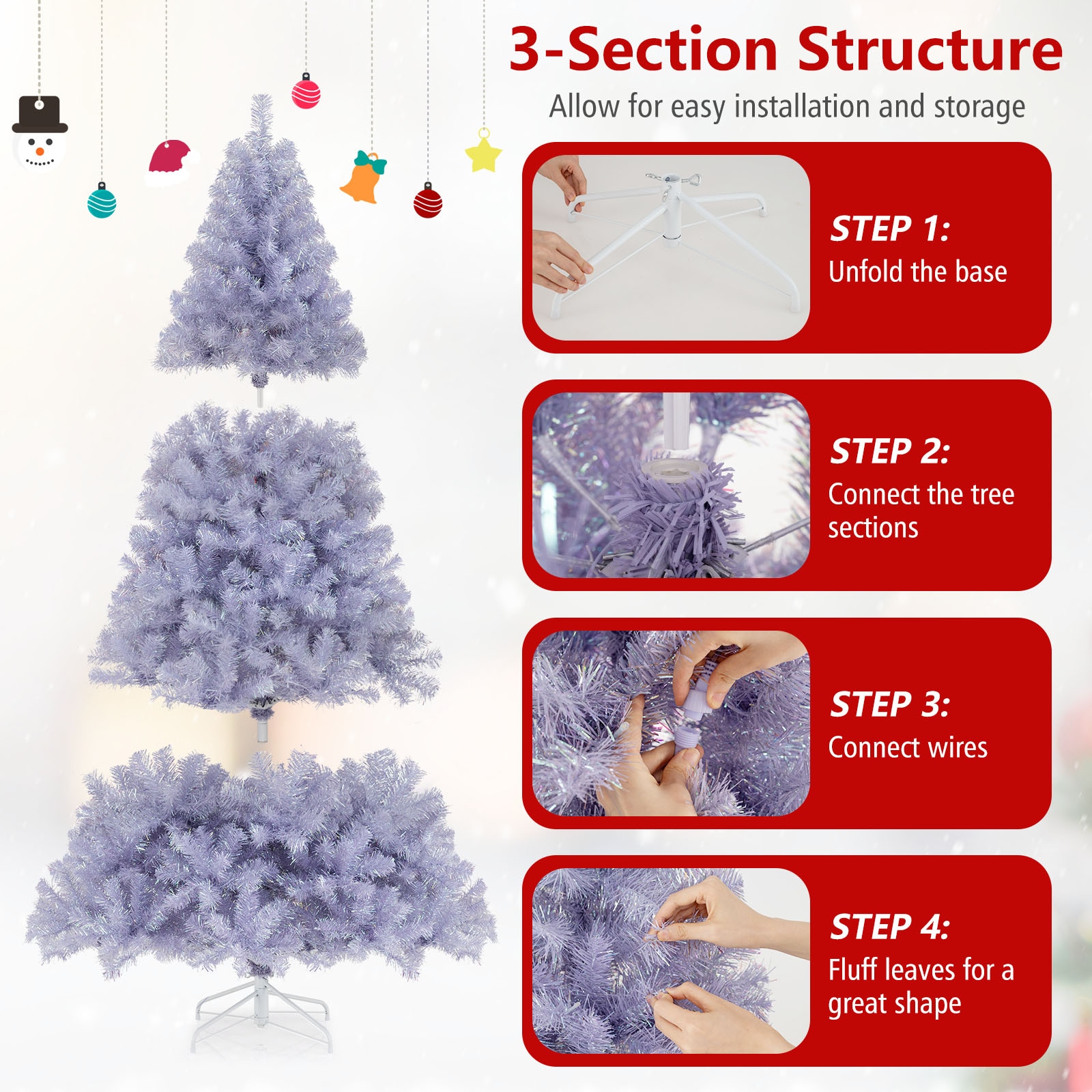 Forclover HBV-CT3502 Artificial-Christmas-Trees - View #5