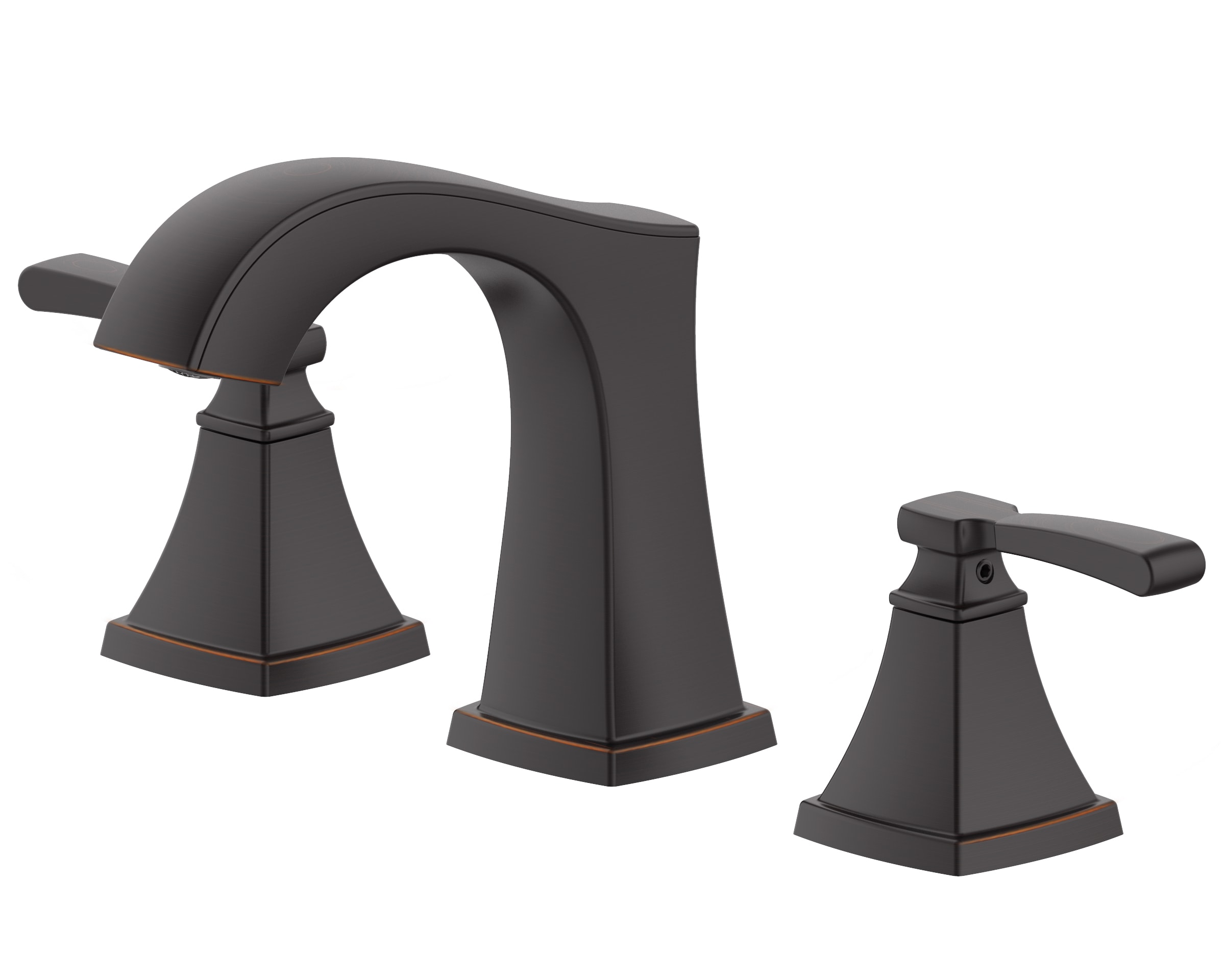 allen + roth Chesler Oil Rubbed Bronze Widespread 2-Handle WaterSense Bathroom Sink Faucet with Drain