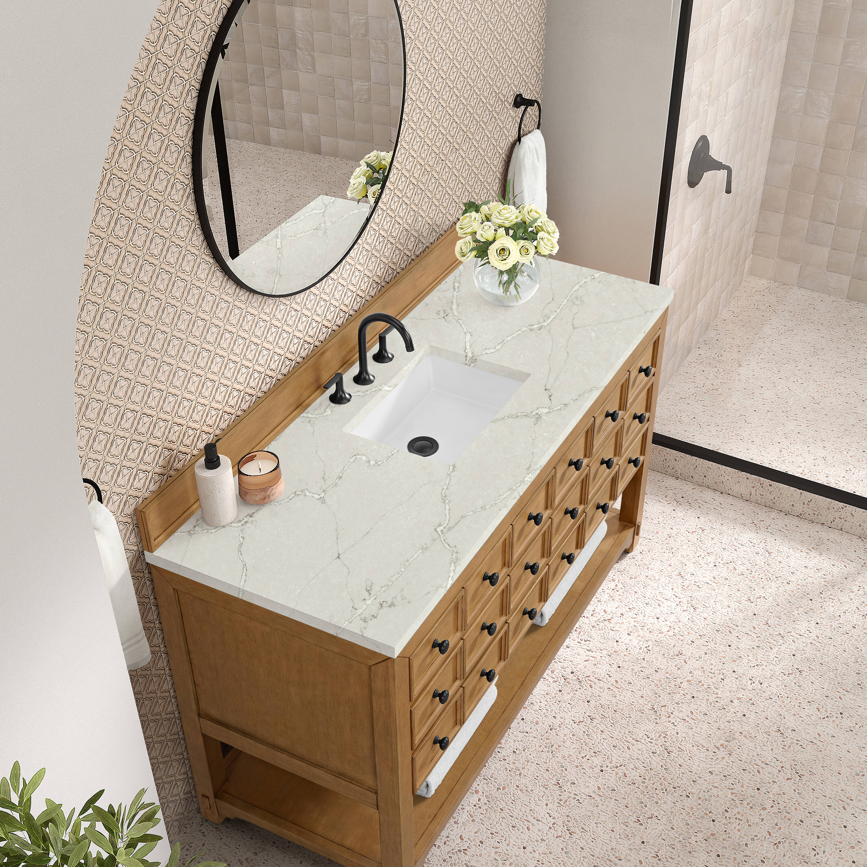 James Martin Vanities 505-V60S-AMB-3VSL Bath-Vanity-Combo - View #5