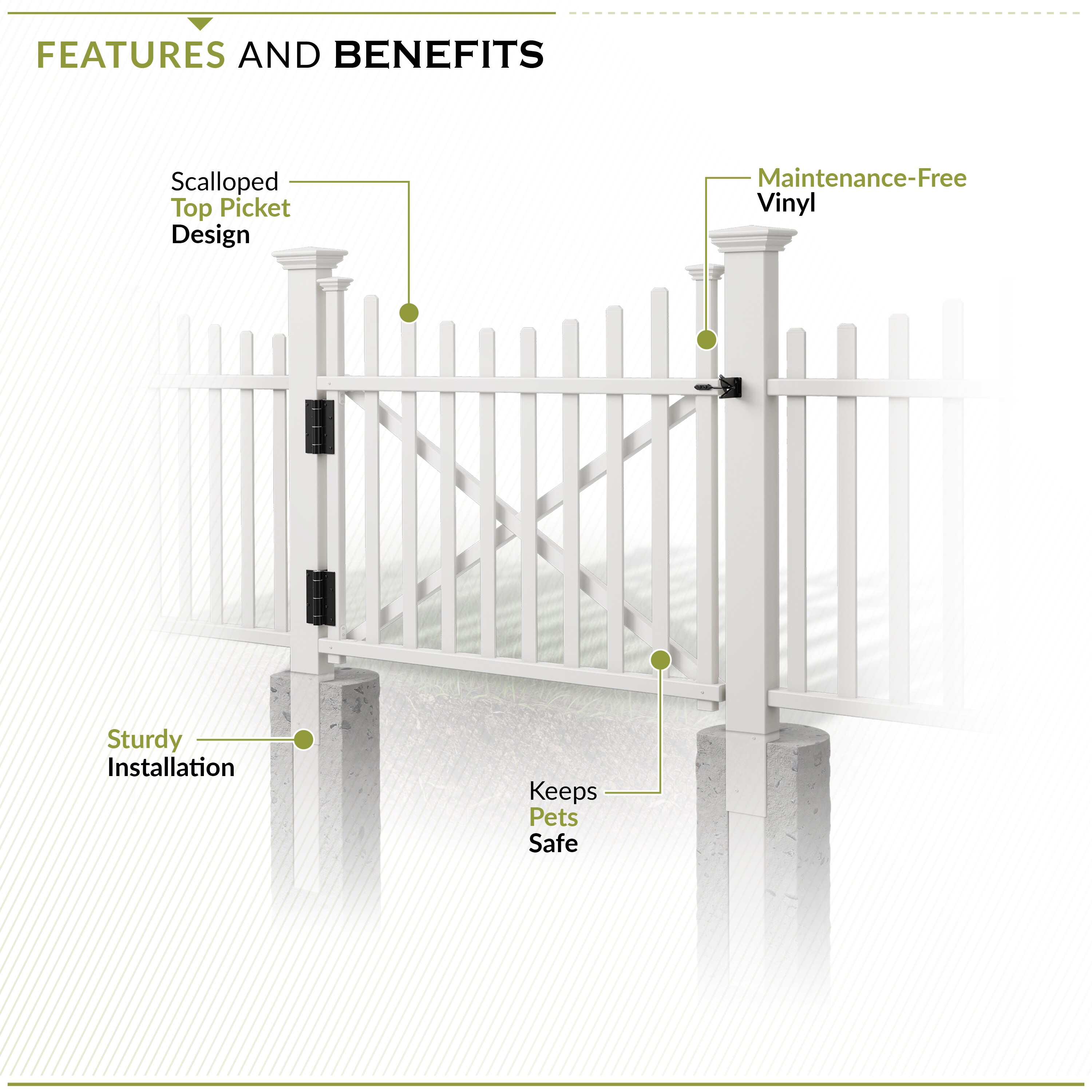 Zippity Outdoor Products ZP19019 Vinyl-Fence-Panels - View #4