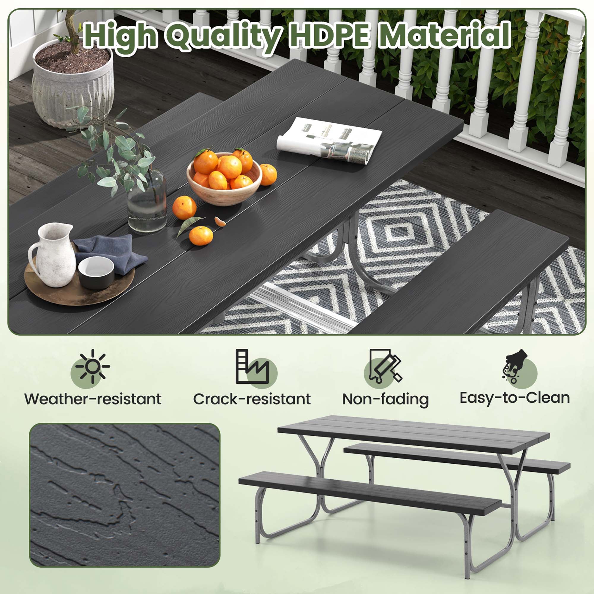 Costway HCST01483 Patio-Tables - View #4