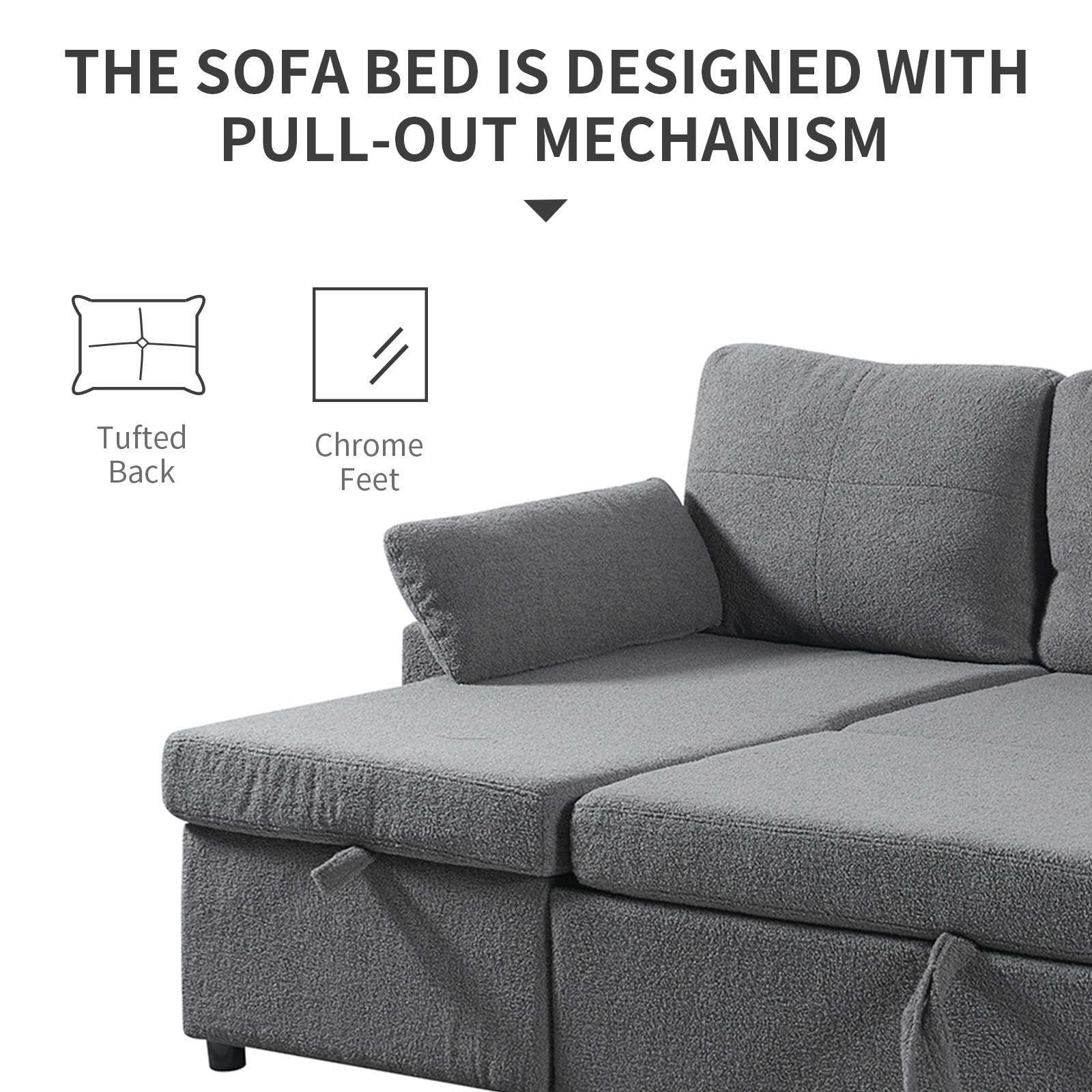 BWE A-9SOFA-05-GY Sofas-Loveseats - View #5