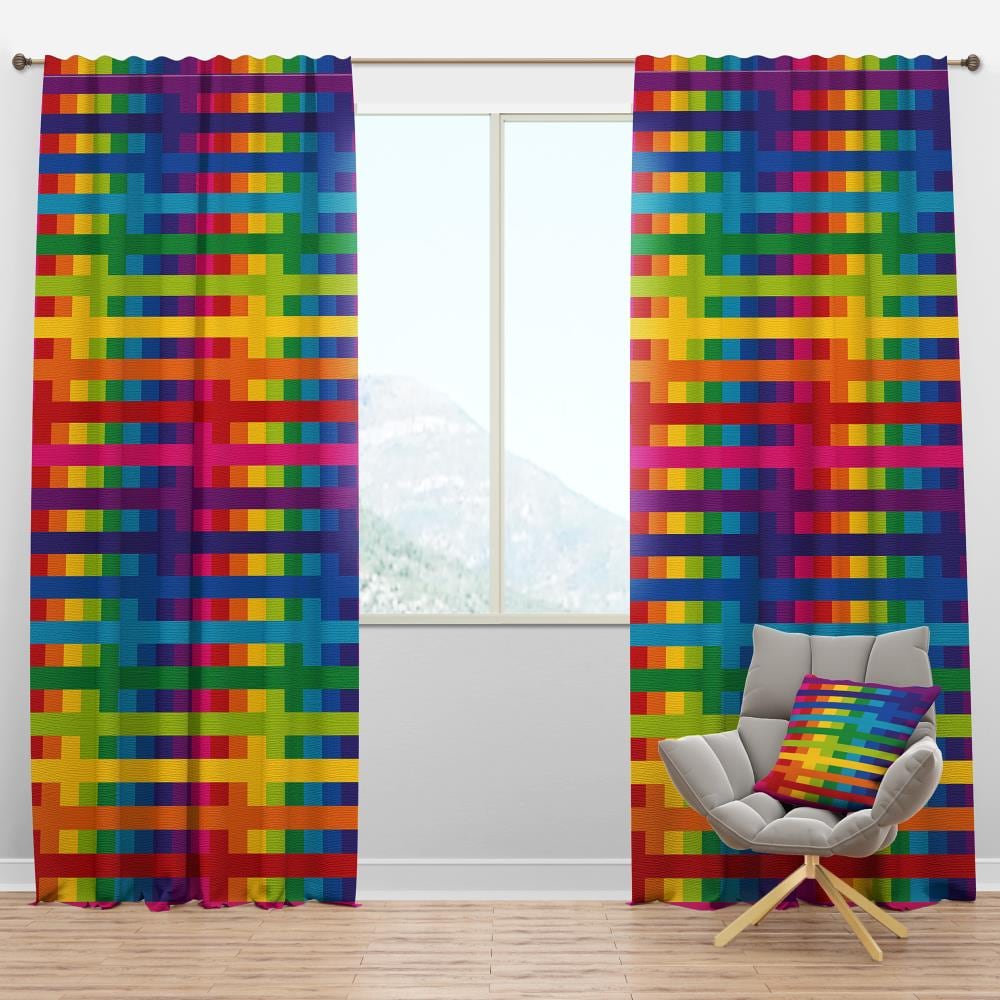Designart CTN24304-52-120 120-Inches Multi-Color Room darkening Thermal lined Rod pocket Single curtain panel