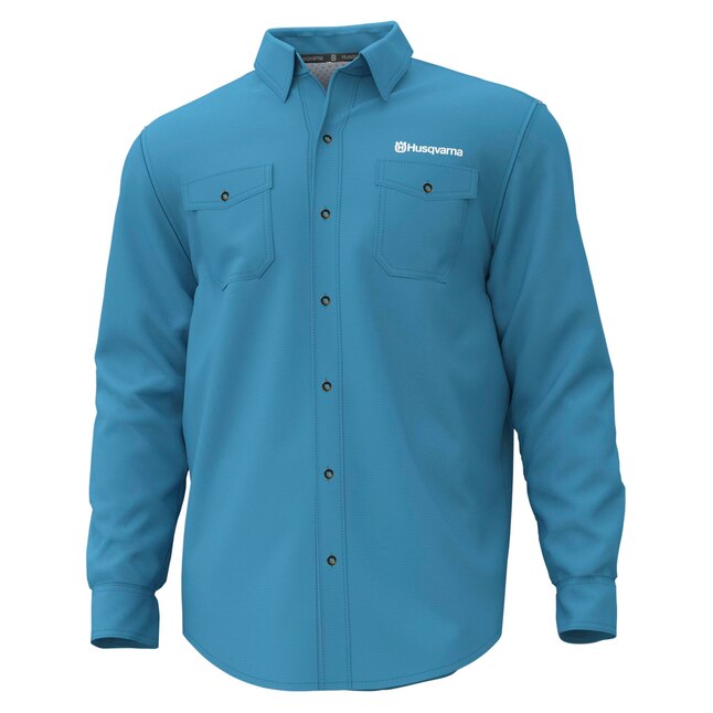 Husqvarna Men's Long Sleeve Solid Polo (Small) in the Tops & Shirts ...