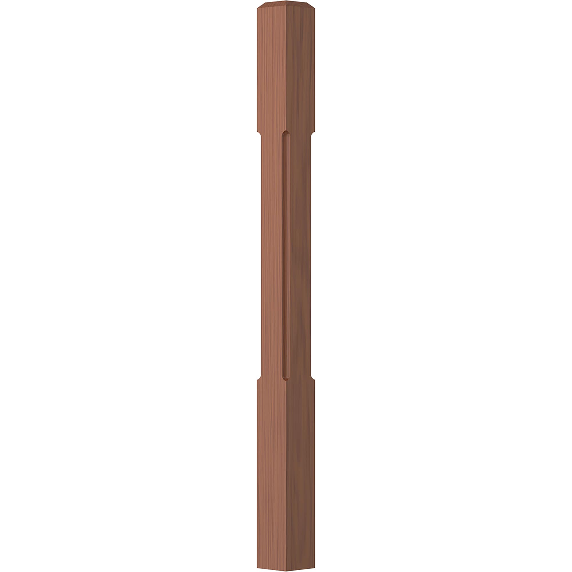 L.J. Smith Stair Systems LJC-4000-C Clean 3.5-in x 48-in Unfinished Cherry Starting Stair Newel Post