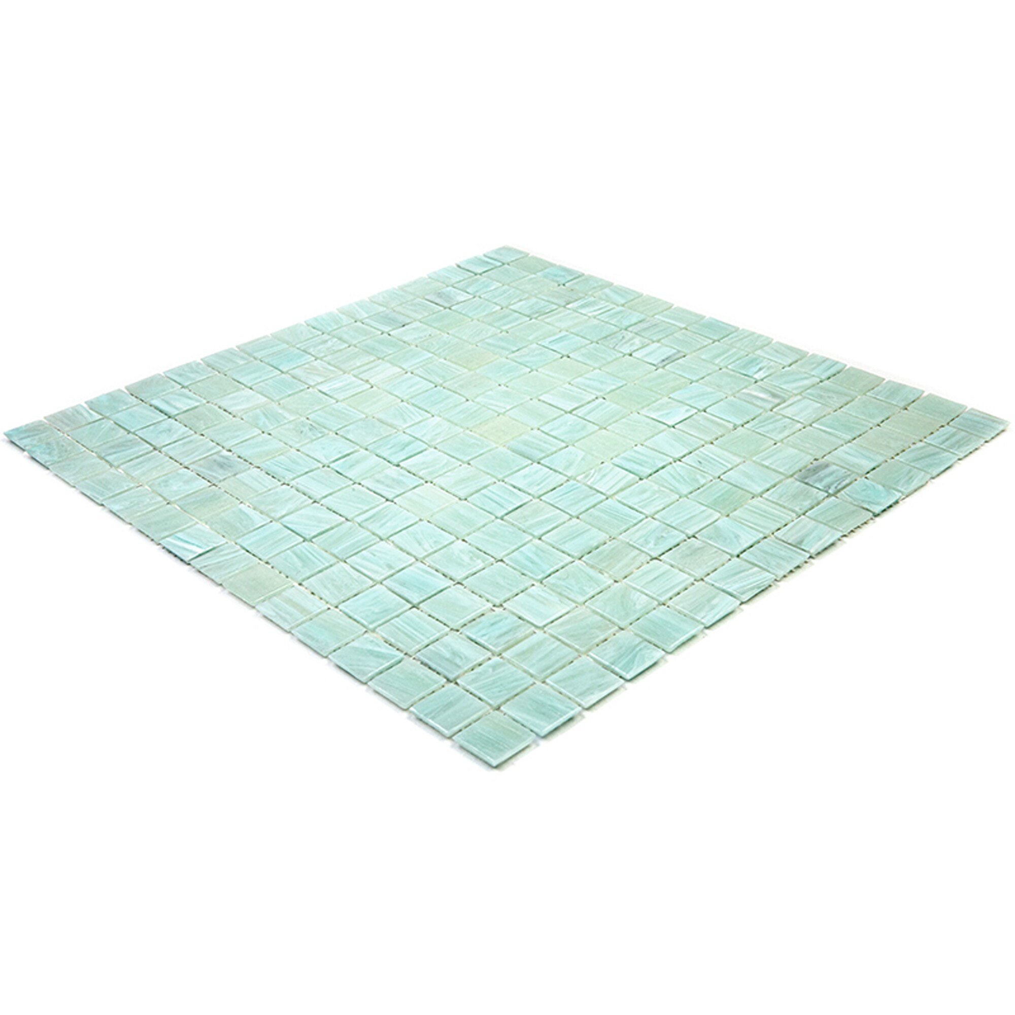 Celestial Light Pistachio Green Glass Mosaic Tile