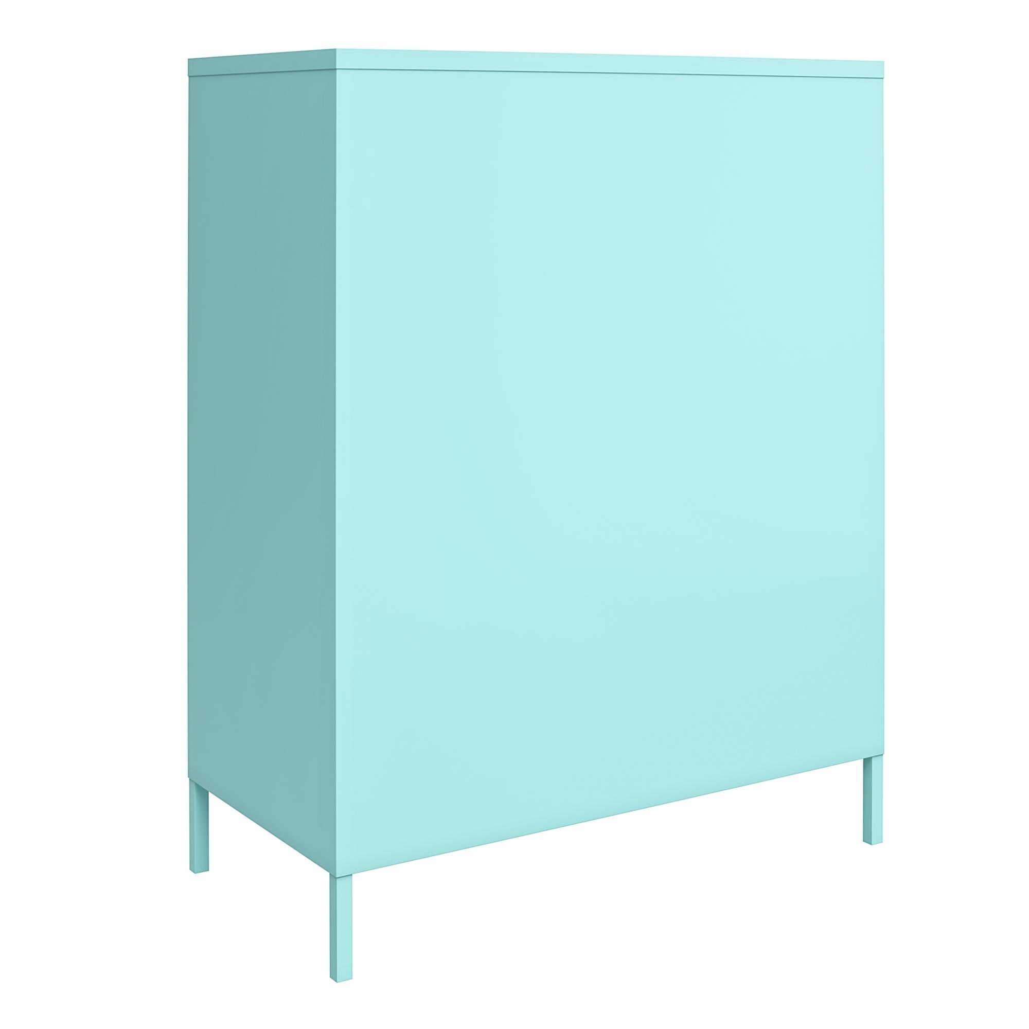 Mint Metal Locker Style Storage Cabinet with Adjustable Shelving