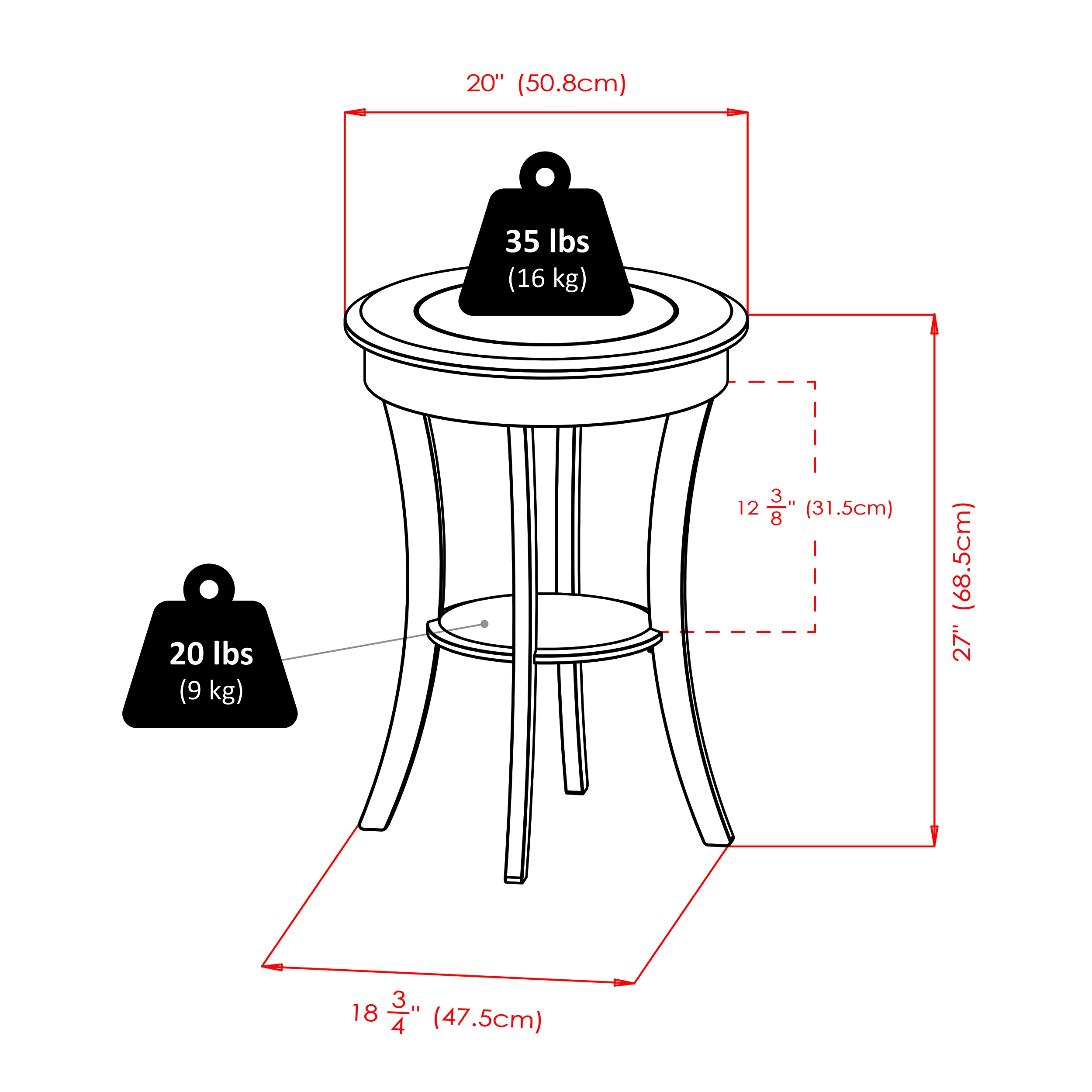 Winsome Wood 40019 End-Tables - View #5