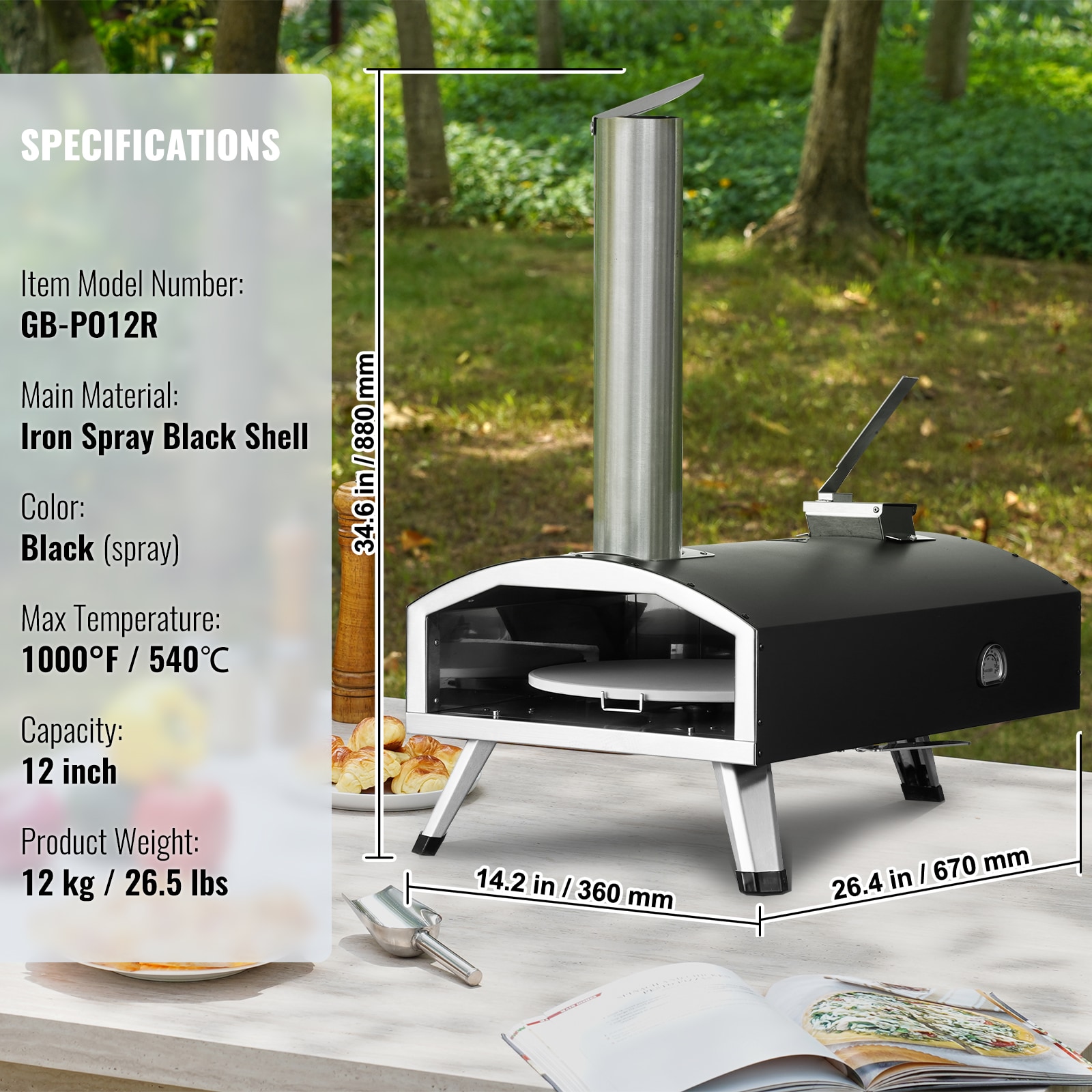 SVOPES SVOPESBXPSL1207600V0 Outdoor-Pizza-Ovens - View #8