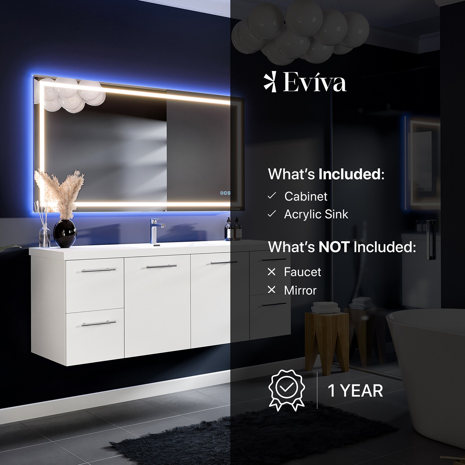 Eviva EVVN402-60WH Bath-Vanity-Combo - View #7
