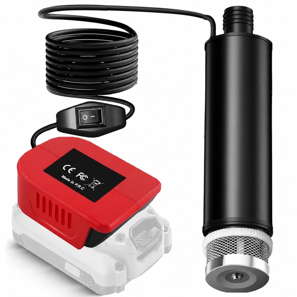 Adrinfly  635 Gallons Per Hour Submersible Water Pump for Craftsman 20V power cell Cordless Transfer Pump with Sediment Filter 100W High Flow Sump