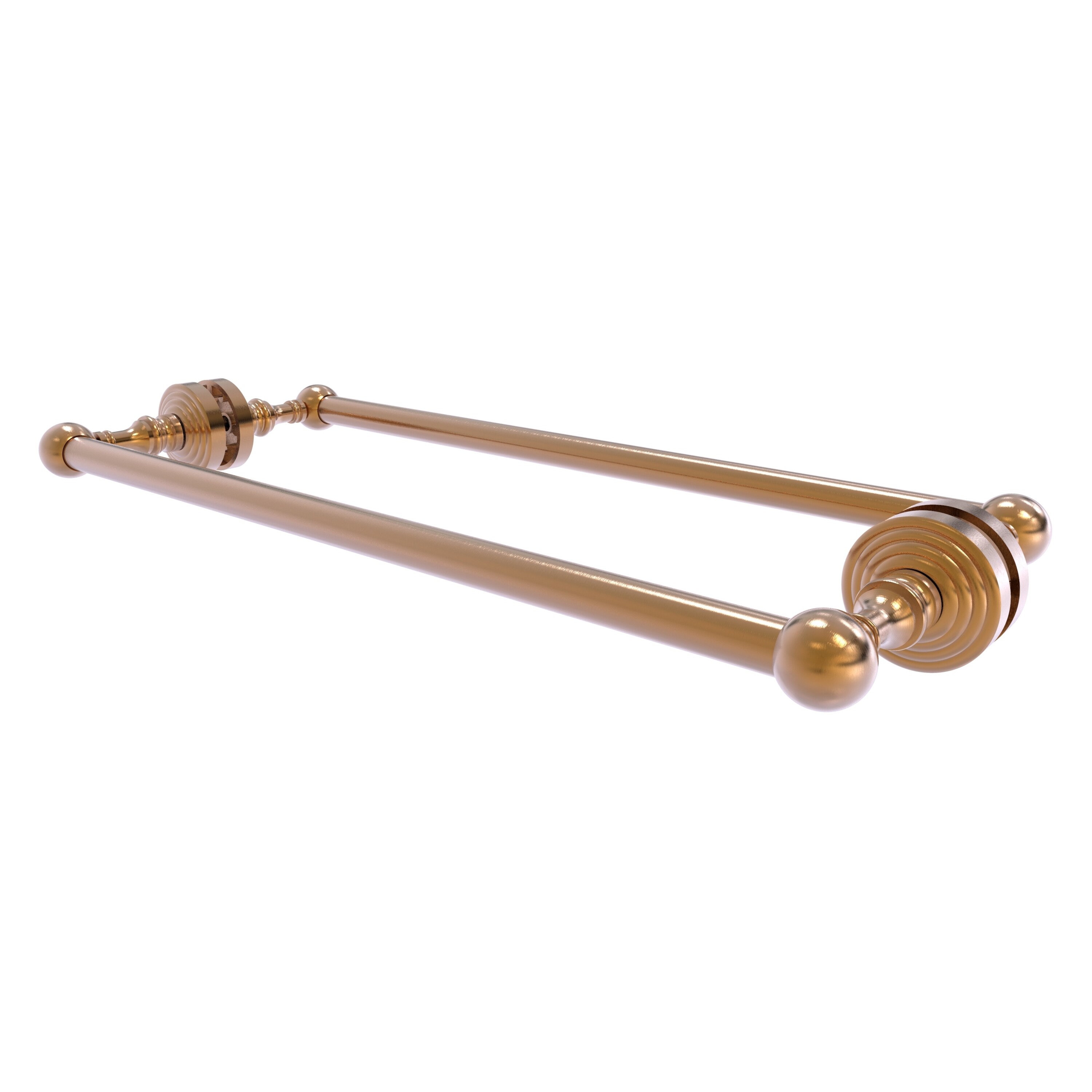 Allied Brass WP-41-BB-18-BBR Waverly Place 18-in double Brushed Bronze Wall mount Double Towel Bar