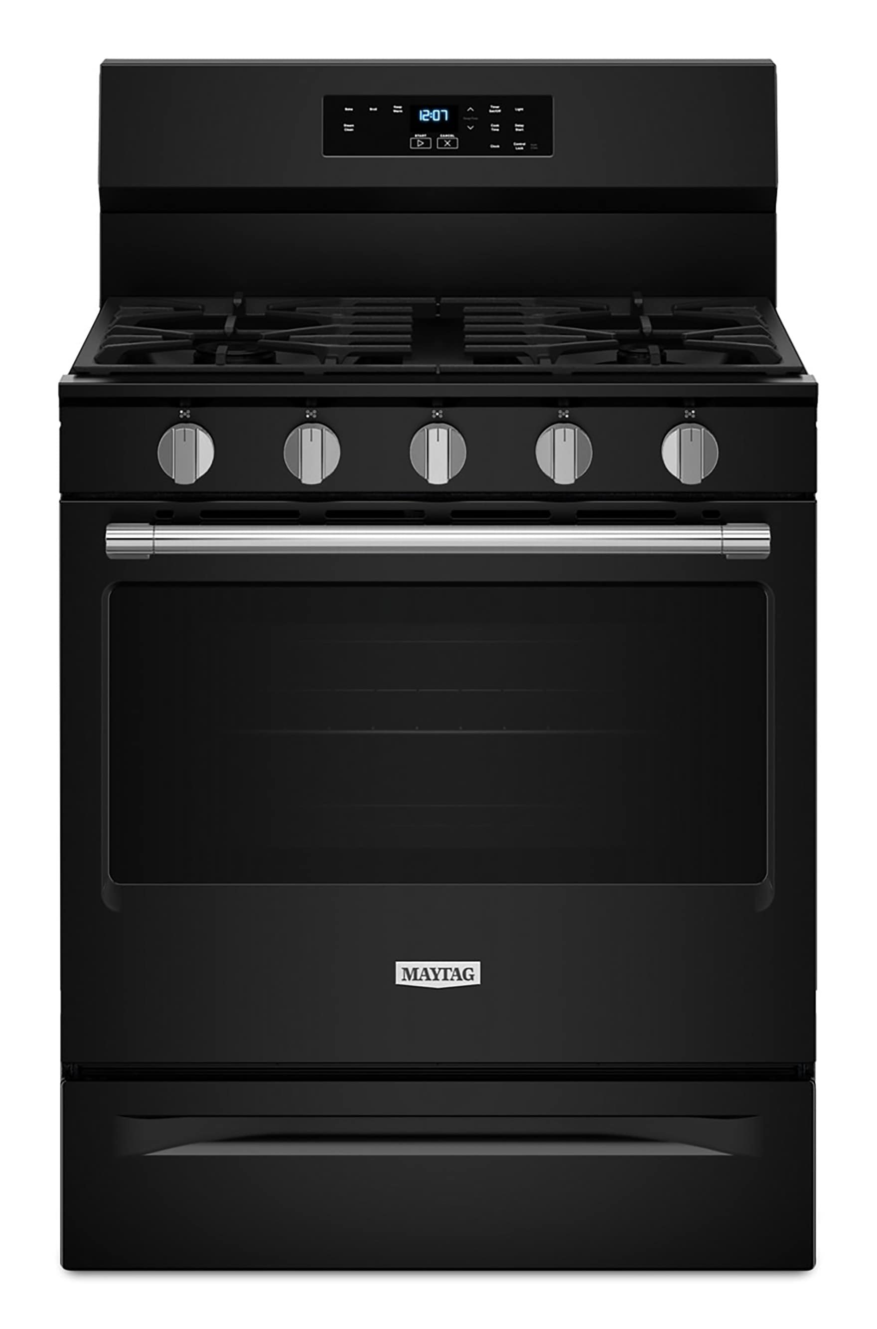 Maytag MFGS4030RB 30-in 5 burners 5-cu ft Freestanding Natural Gas Range ( Black )