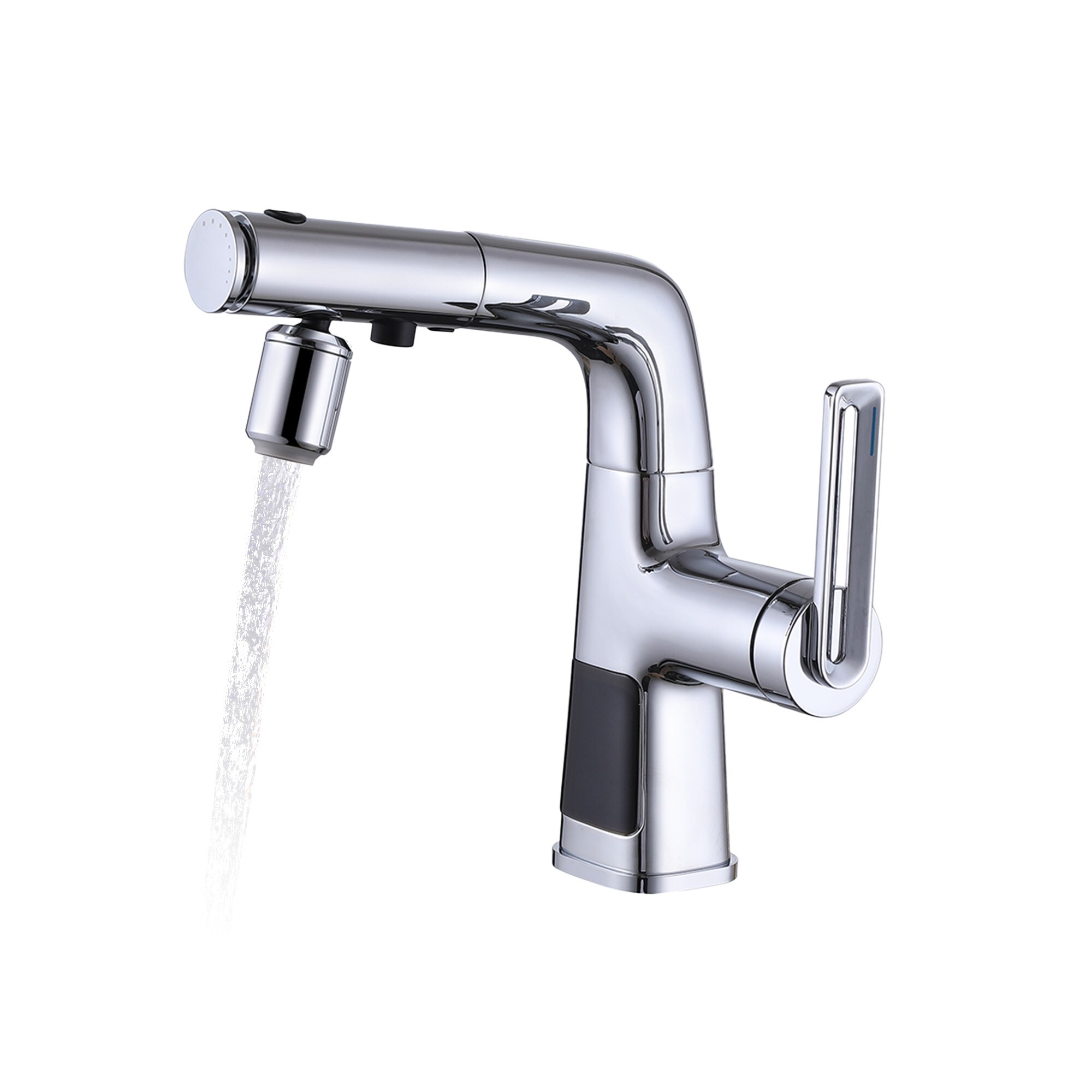 Mondawe OR-31528-CLO Chrome Single Hole 1-Handle WaterSense Bathroom Sink Faucet