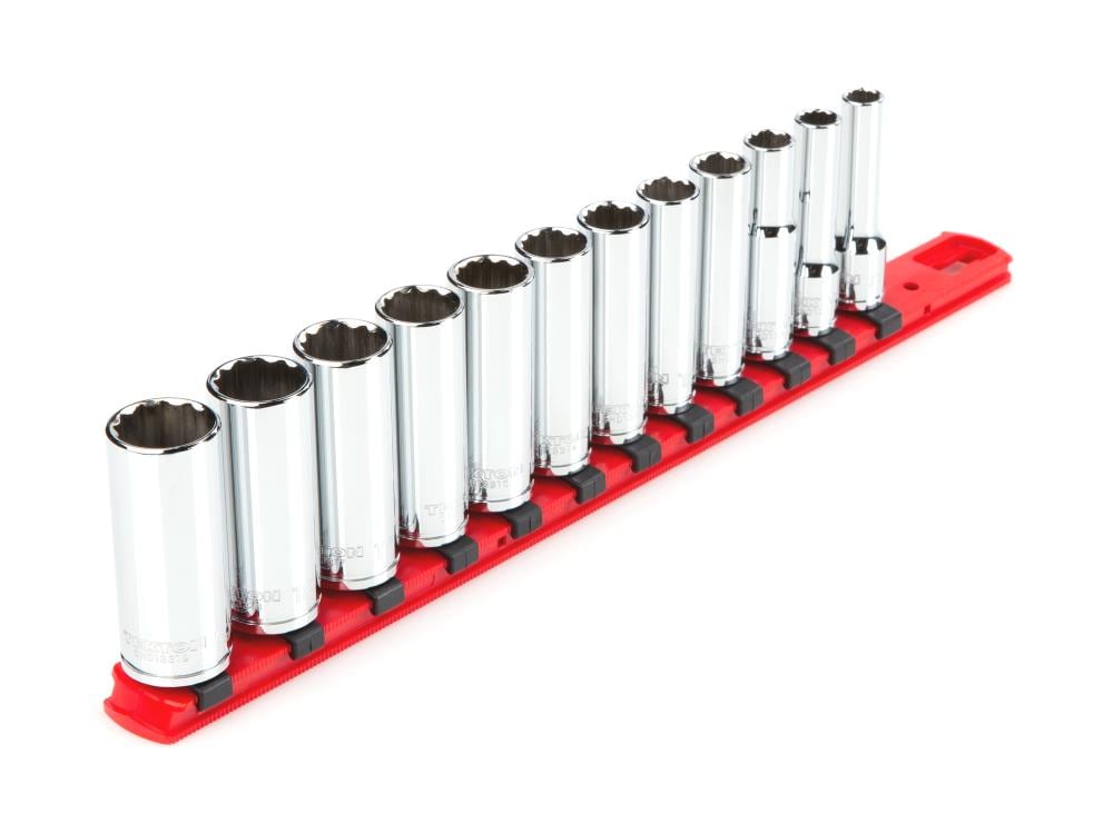TEKTON SHD91108 3/8-in Drive Metric Deep Socket Set 12 -Pieces