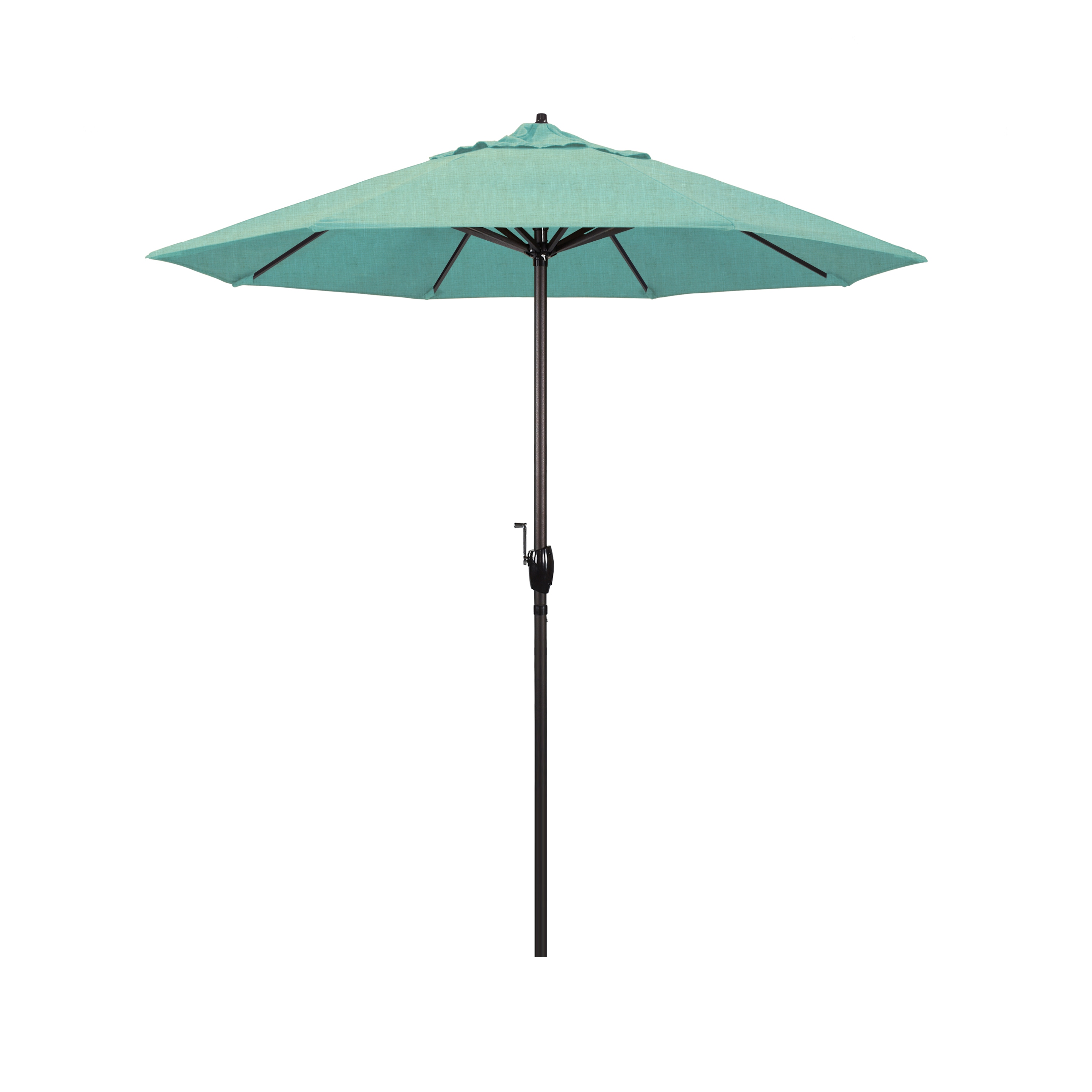 California Umbrella 7.5-ft Aluminum Market Patio Umbrella with Lights ...