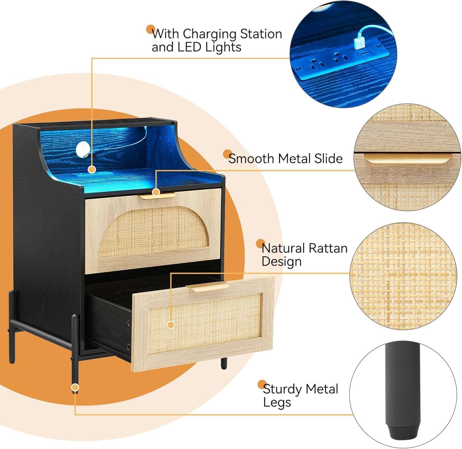 GAOMON CQC-UKZXYV-FN06 nightstands - View #4