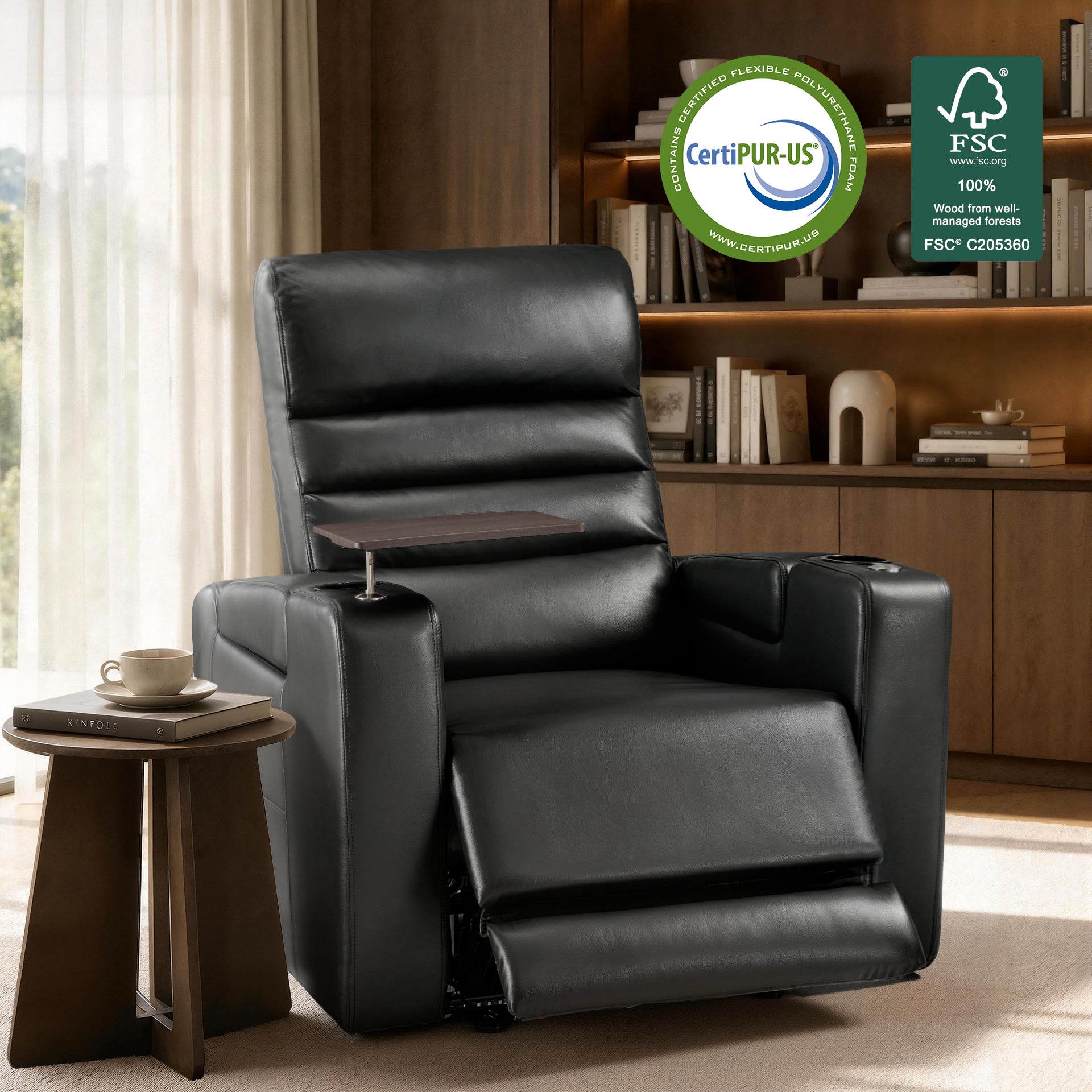 MCombo 6160-HTS555BLK recliners - View #2