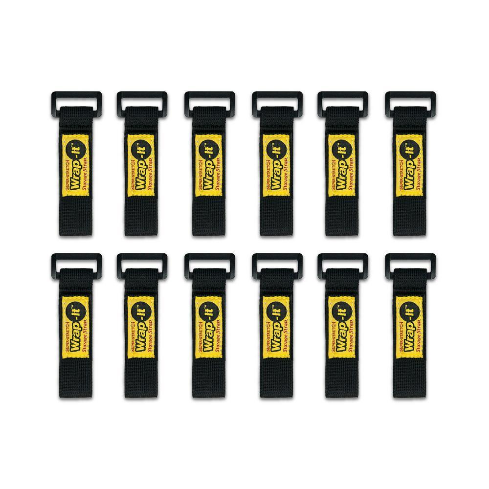 Wrap-It Storage 12 in. Quick-Straps (12-Pack) A112-BS-12YE - The