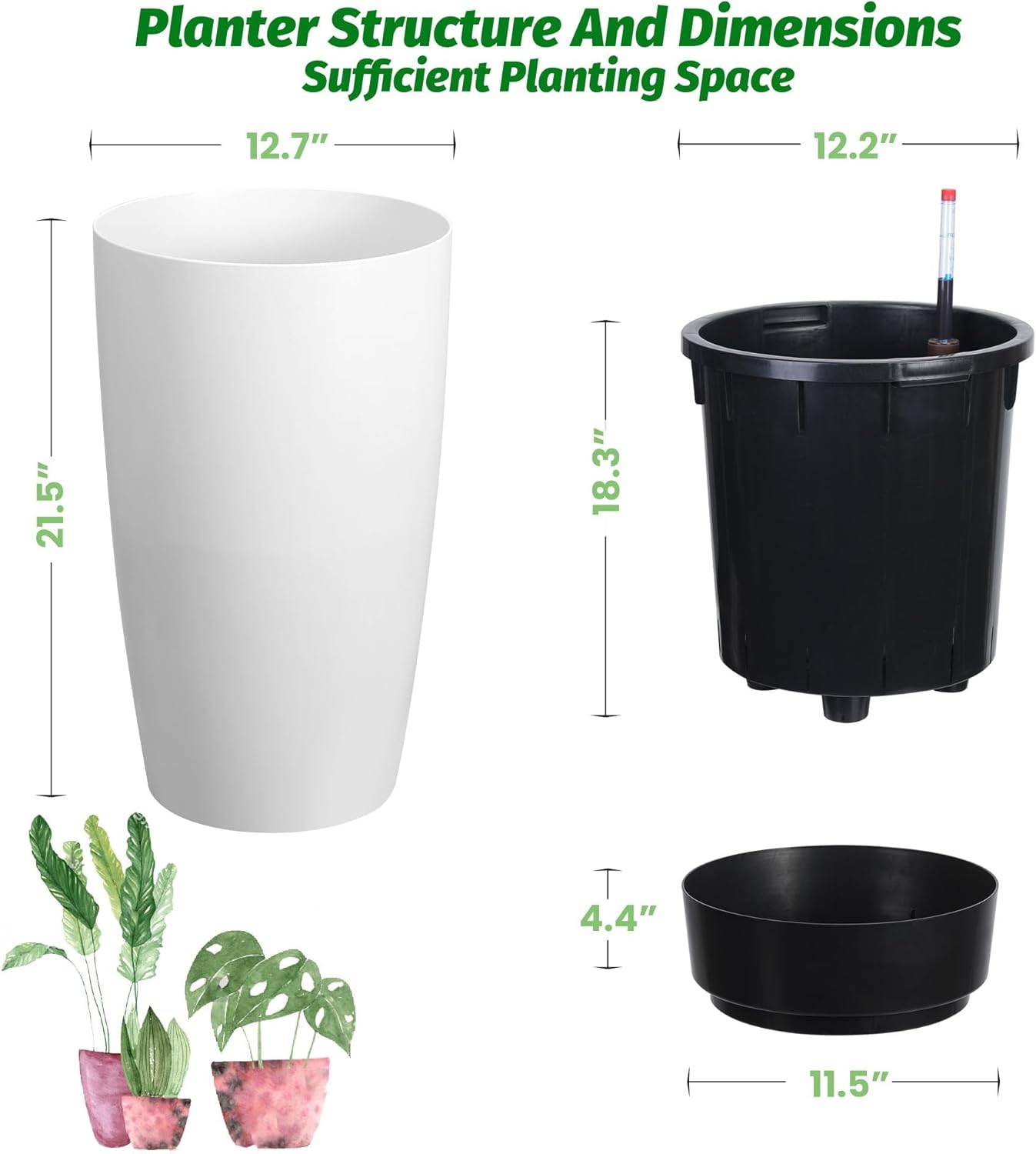 GAOMON LSPPJOK-TBQ09M6RFZ Planter-Window-Box - View #3