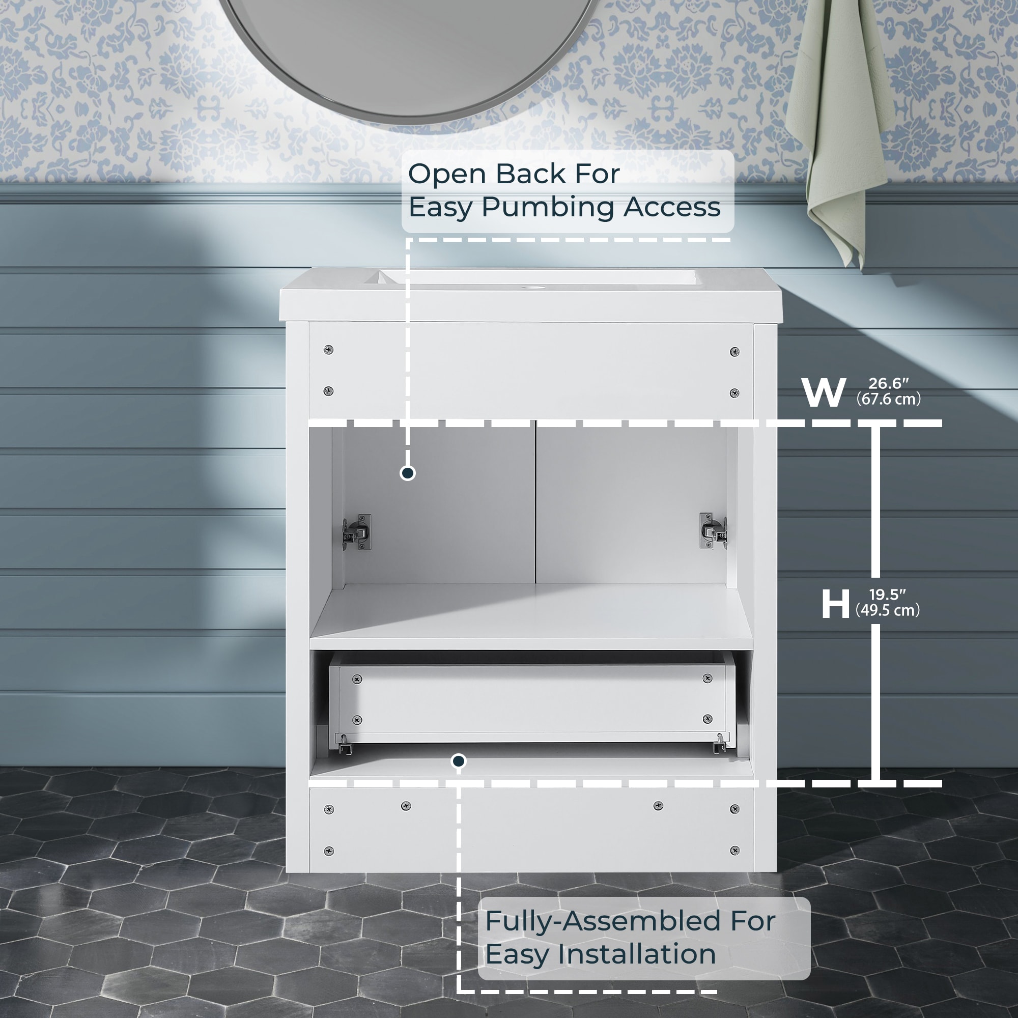 FURUISI LL31001W-30IN Bath-Vanity-Combo - View #4
