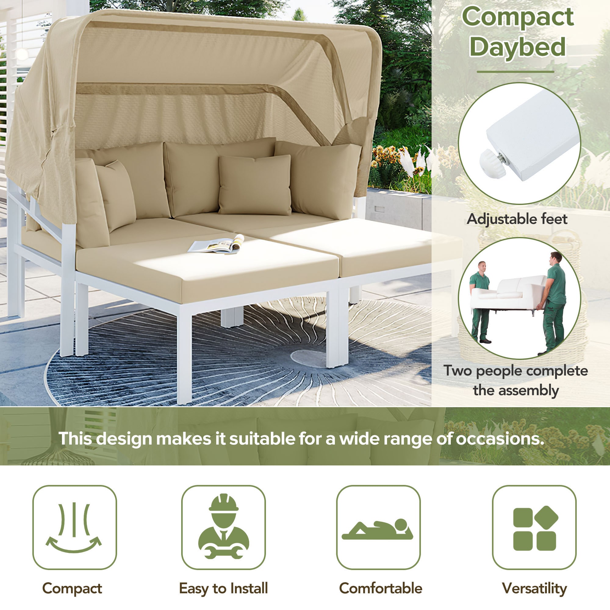 CASAINC TM-SH000073AAE Patio-Sofas-Daybeds - View #6