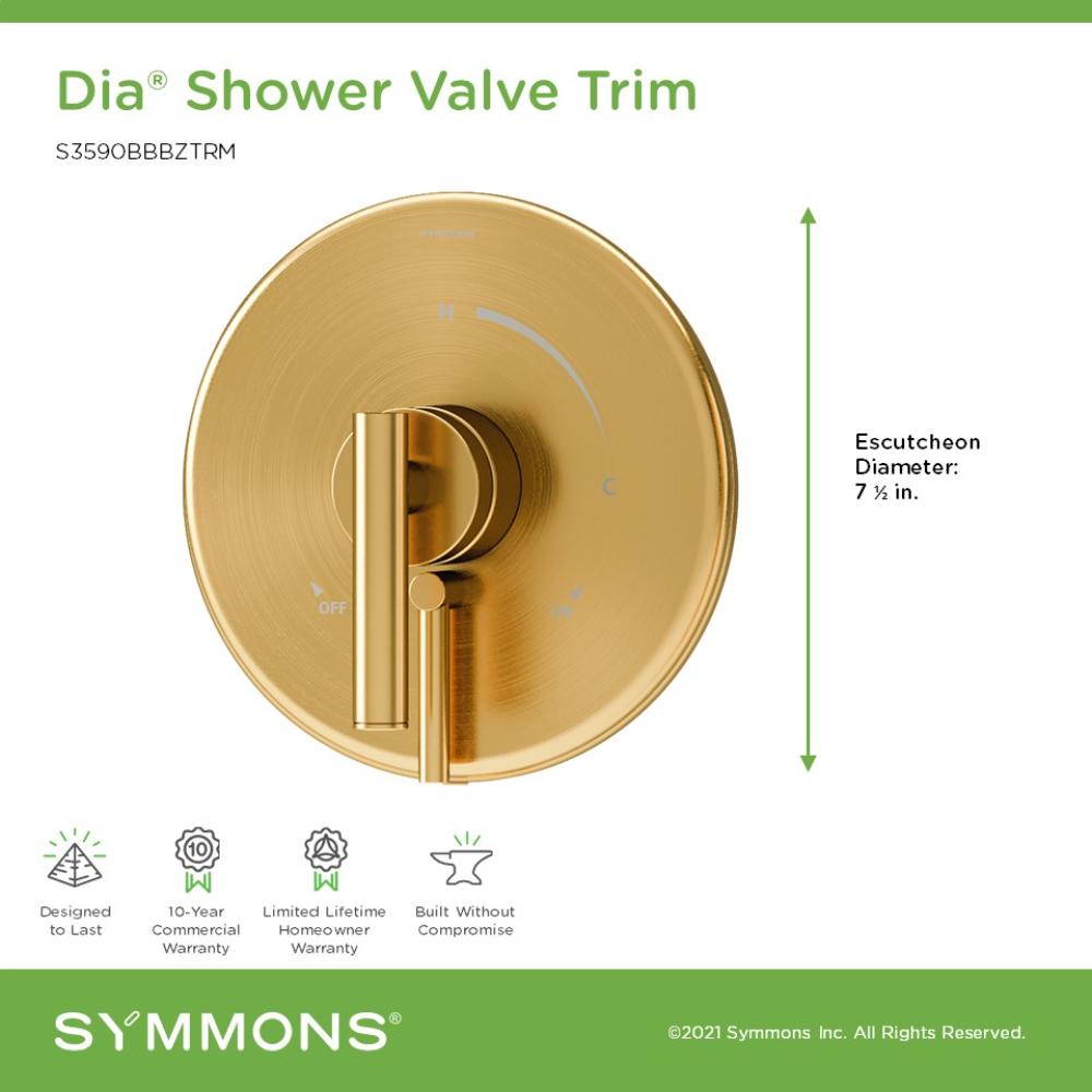Symmons 3590BBBZTRM Shower-Handles - View #2