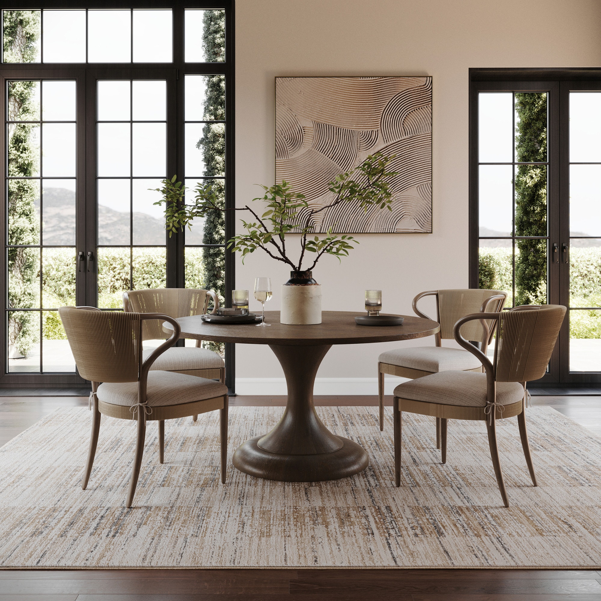 nuLOOM 200RZRM02A-406 Theona Modern Striped Rug