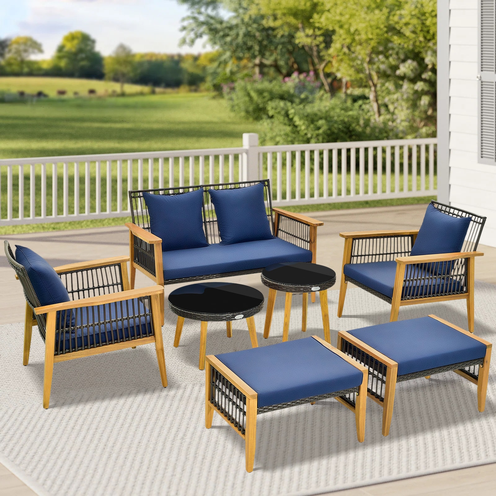 LIVIZA OUS71617NYX Patio-Conversation-Sets - View #4