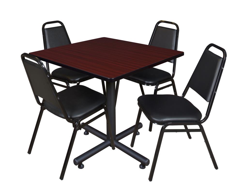 Regency TKB4242MH29BK Breakroom Brown 4-Person Training Table (42-in W x 29-in H)