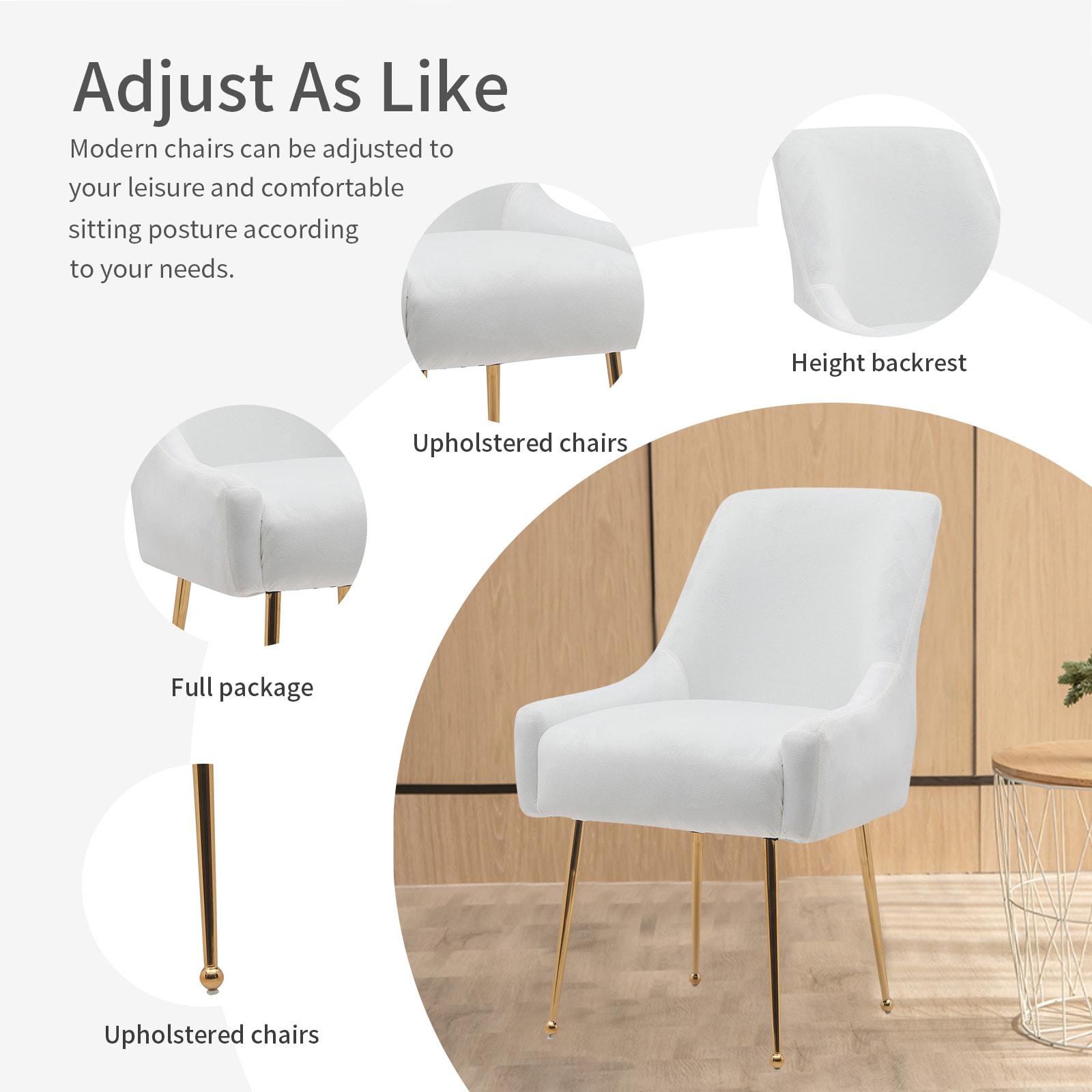 BWE A-9CHAIR-07-BEG Dining-Chairs - View #4