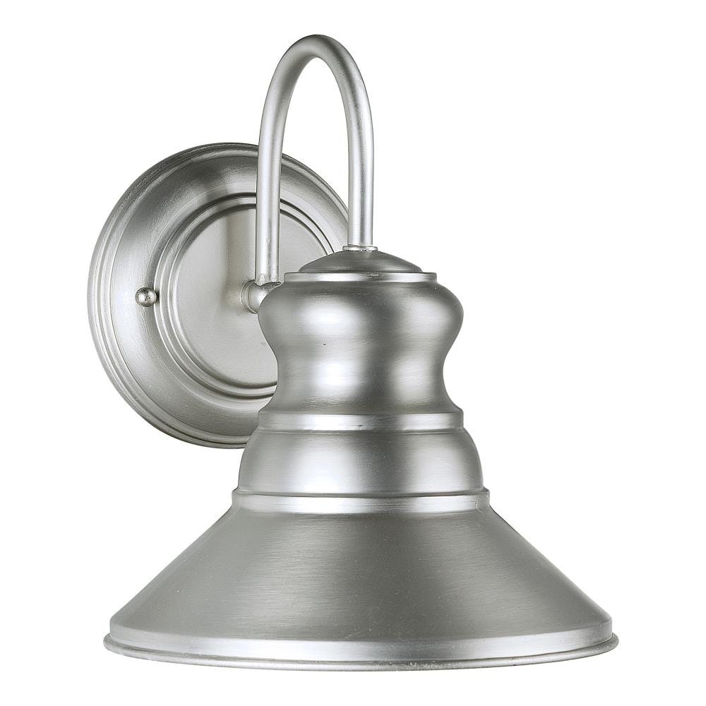Forte Lighting 1127-01-55DS Colfax 1 -Light 9.5-in H Brushed Nickel Hardwired Dark Sky Outdoor Wall Light