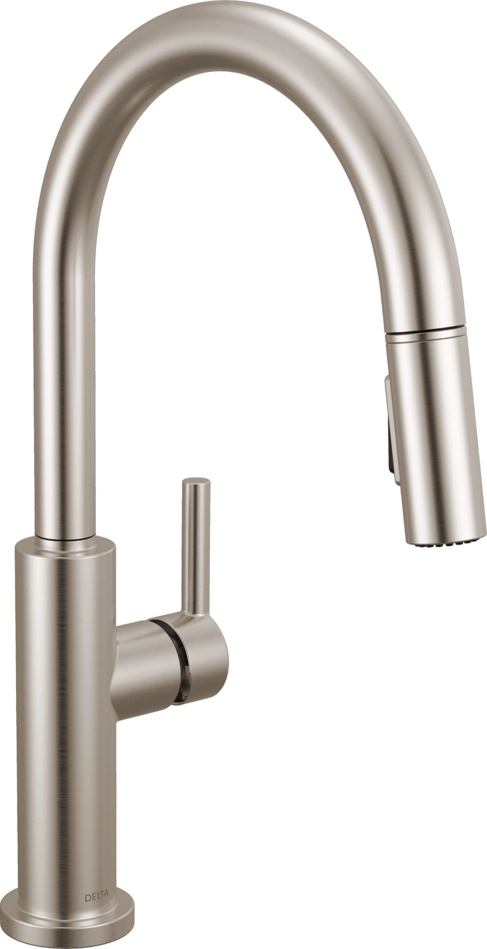 Delta 19867LF-SS Nicoli Stainless Single Handle Deck-mount Pull-down Kitchen Faucet with Sprayer ( Deck Plate Included )