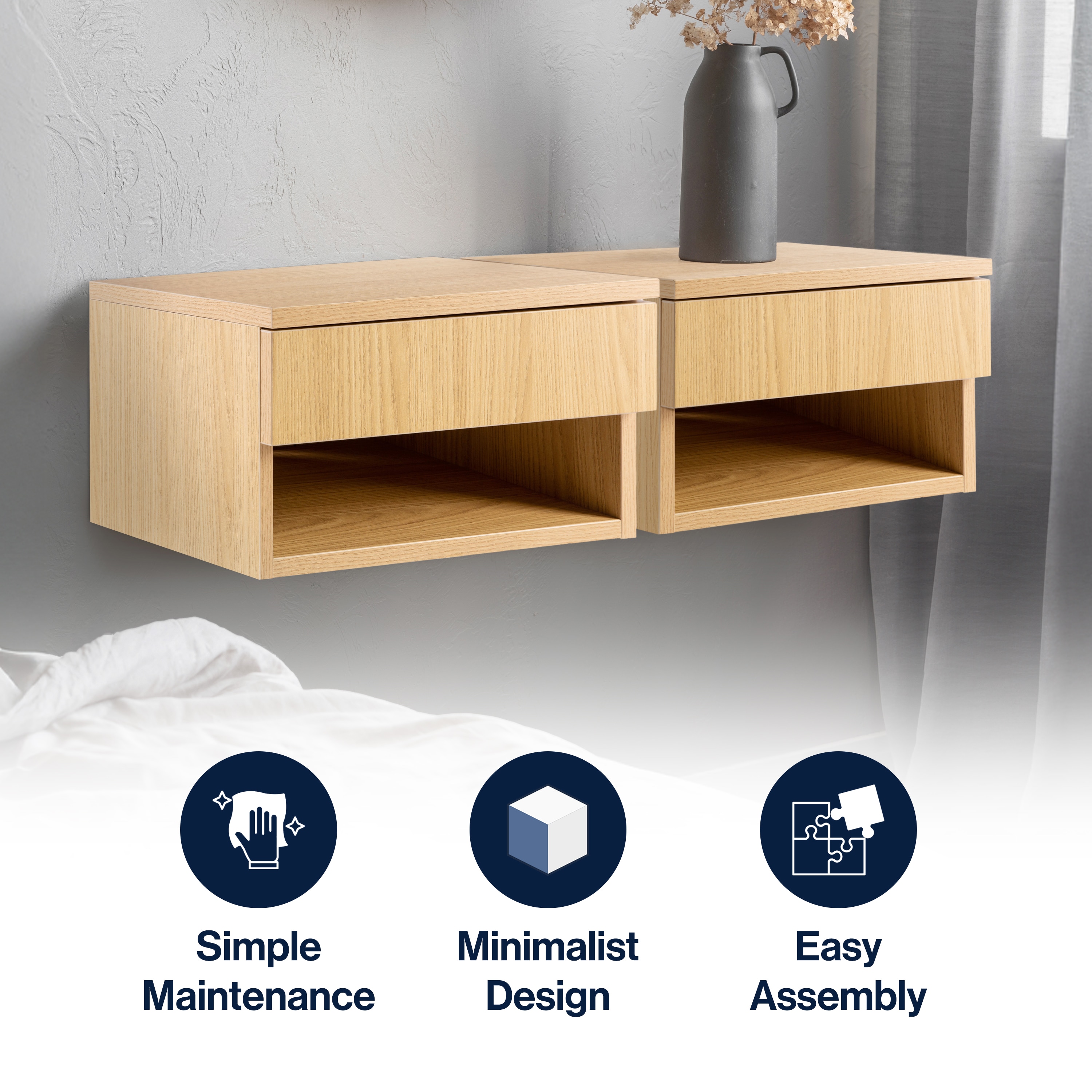 JONATHAN  Y NST2002C nightstands - View #3