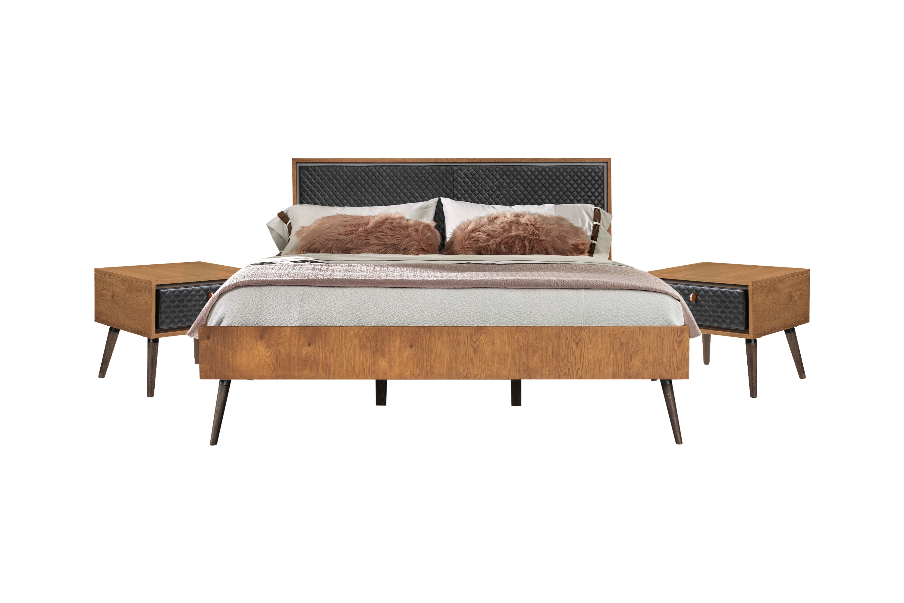 Armen Living SETCOBDKG3A Coco Balsamico/black King Bedroom Set
