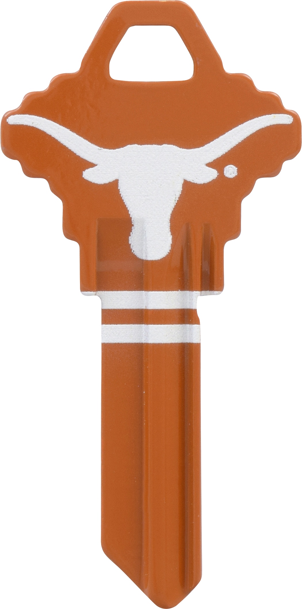 Hillman 89981 Texas Longhorns Multicolored Sports Key Brass House/Entry Key Blank