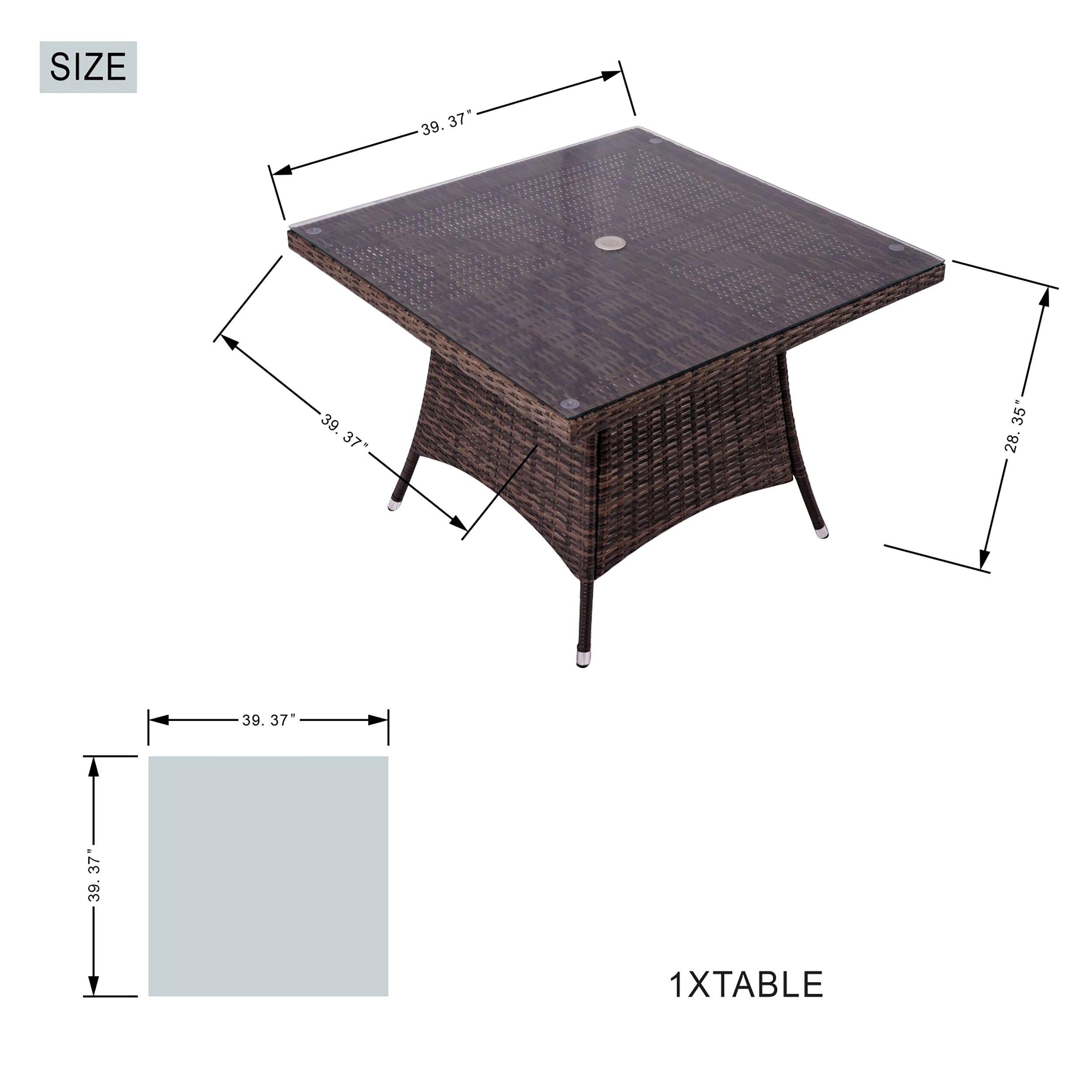 Moda Furnishings CMAD-1710-BR Patio-Dining-Sets - View #3