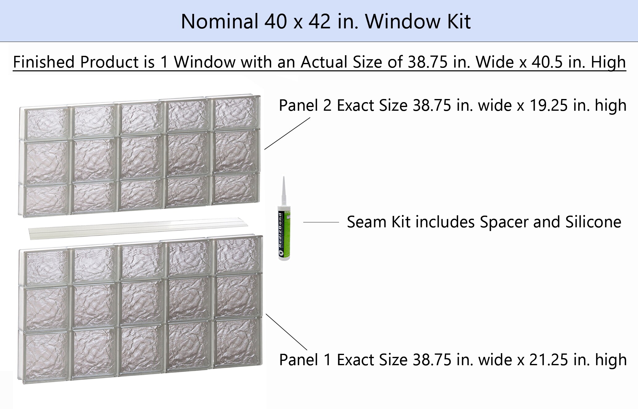 REDI2SET S4042IS Glass-Block-Windows - View #2