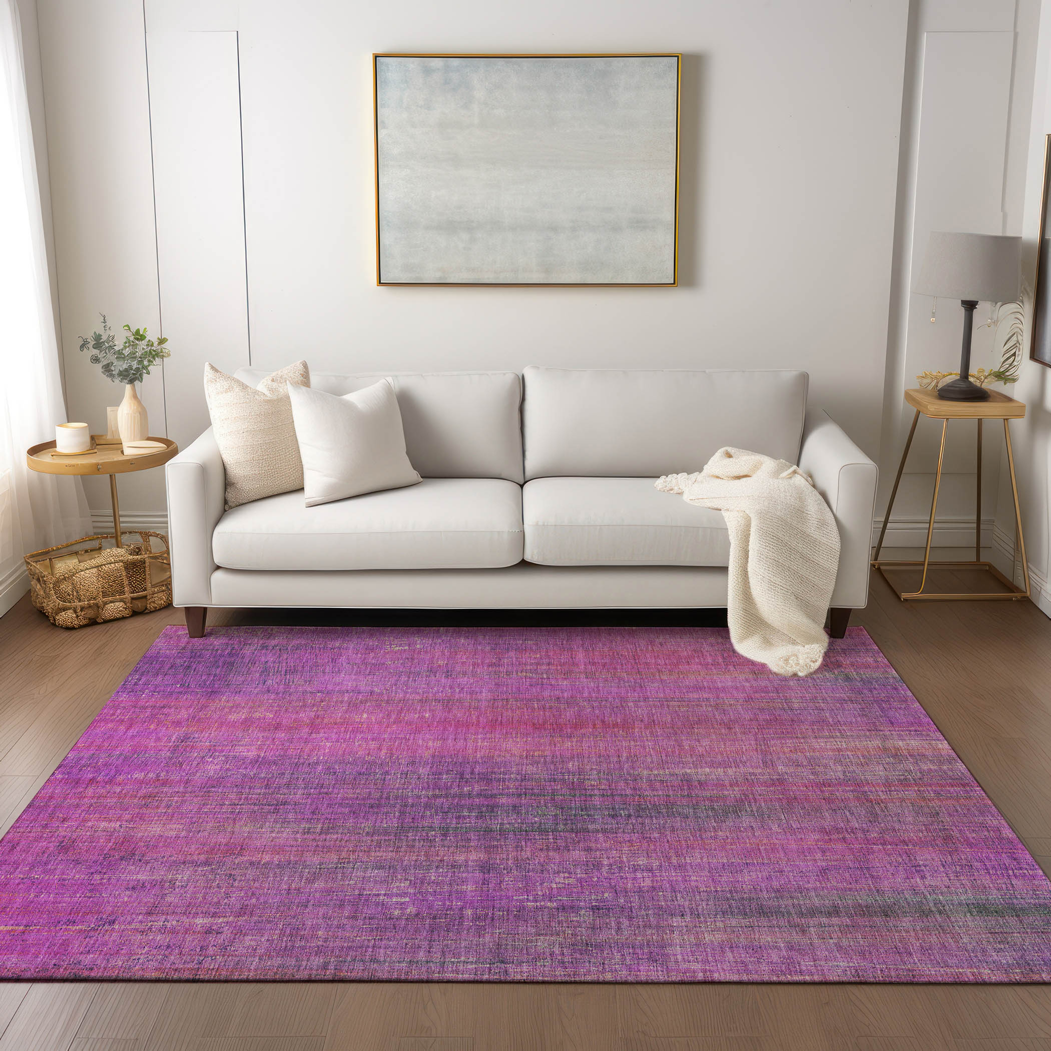 Addison Rugs ACN552LL8X10 Chantille ACN552LL 8 x 10 (ft) Polyester Lilac Rectangular Indoor/Outdoor Geometric Machine washable Area rug