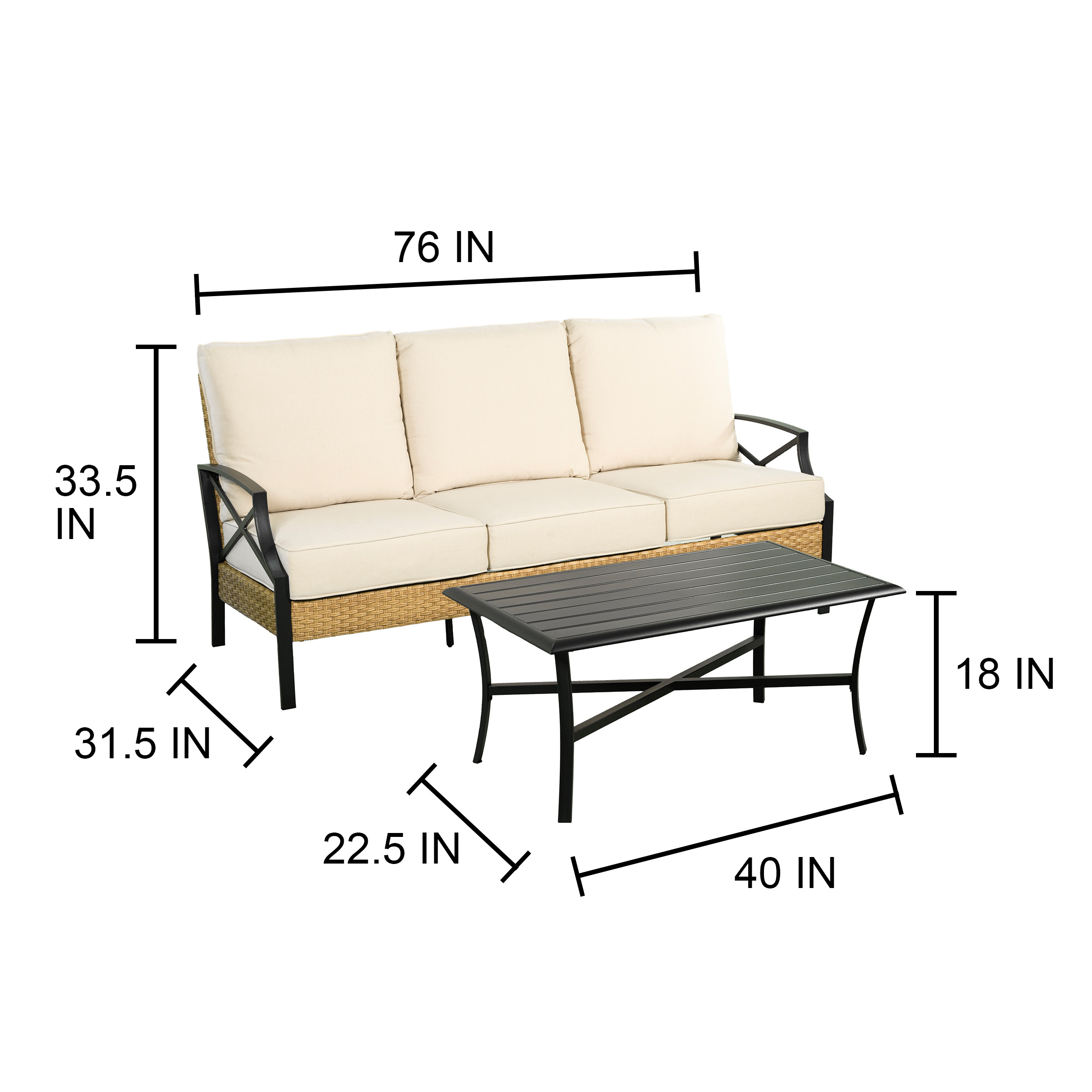 Style Selections ST-25S006BCRM Patio-Conversation-Sets - View #12
