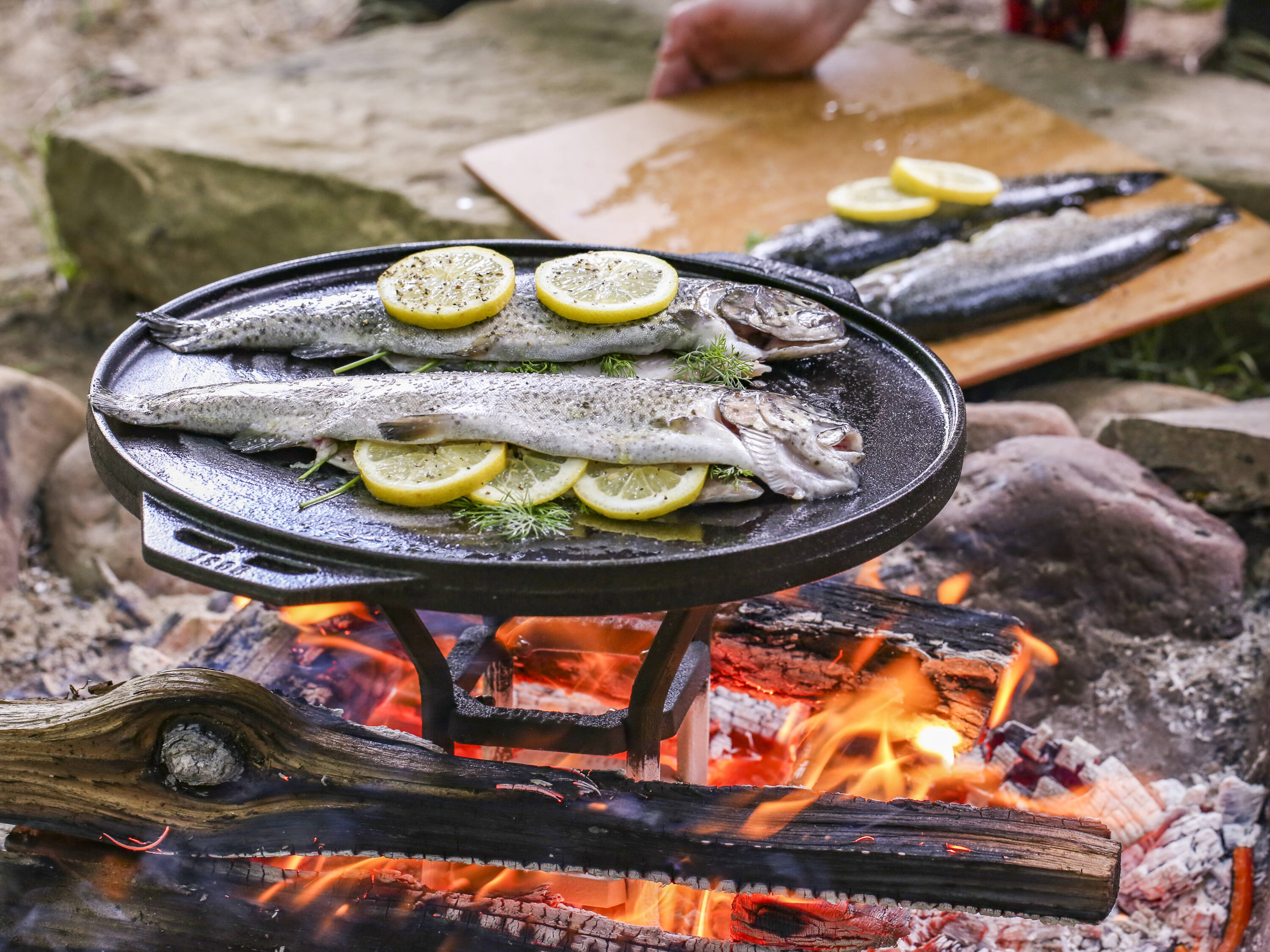 Lodge Cast Iron 14 Inch Cast Iron Cook-It-All Grill Pan, Lodge, Multi-Functional Outdoor Kitchen Tool