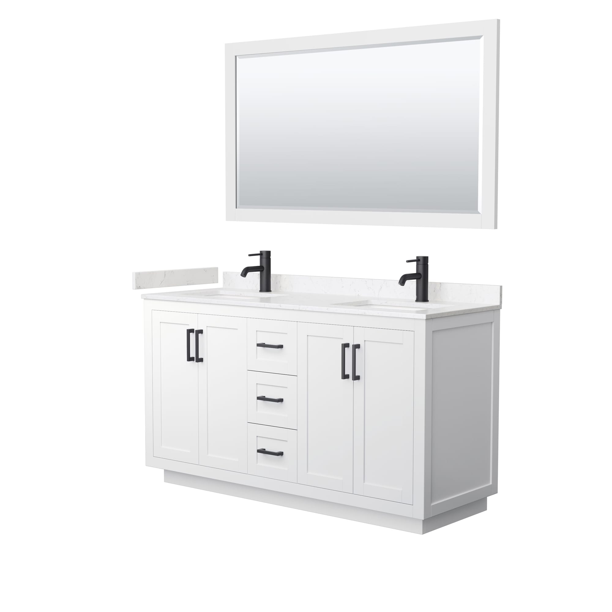 Wyndham Collection WCF292960DWBC2UNSM58 Bath-Vanity-Combo - View #2