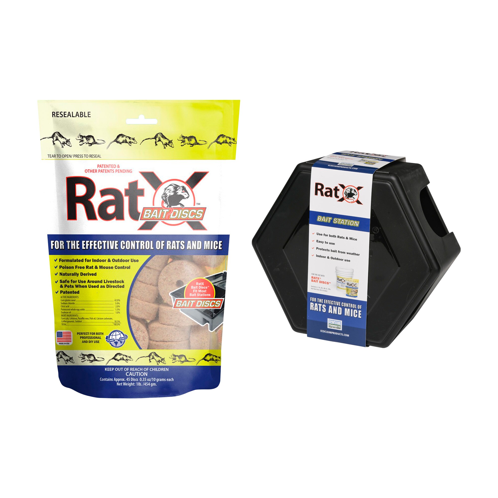 Shop RatX RatX Rat and Mice Bait Station with Discs at
