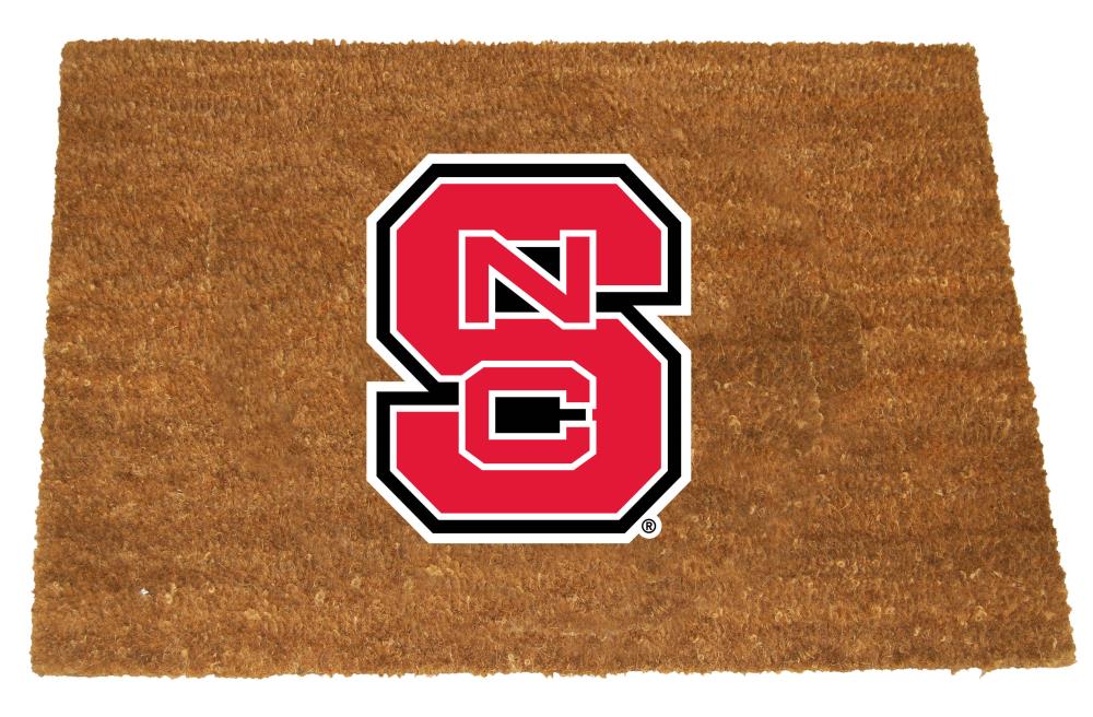 The Memory Company COL-NCS-1689 North Carolina State Wolfpack 29.5-in x 19.5-in Team Color Coir Non-Slip Grip Outdoor Decorative Sports Door Mat