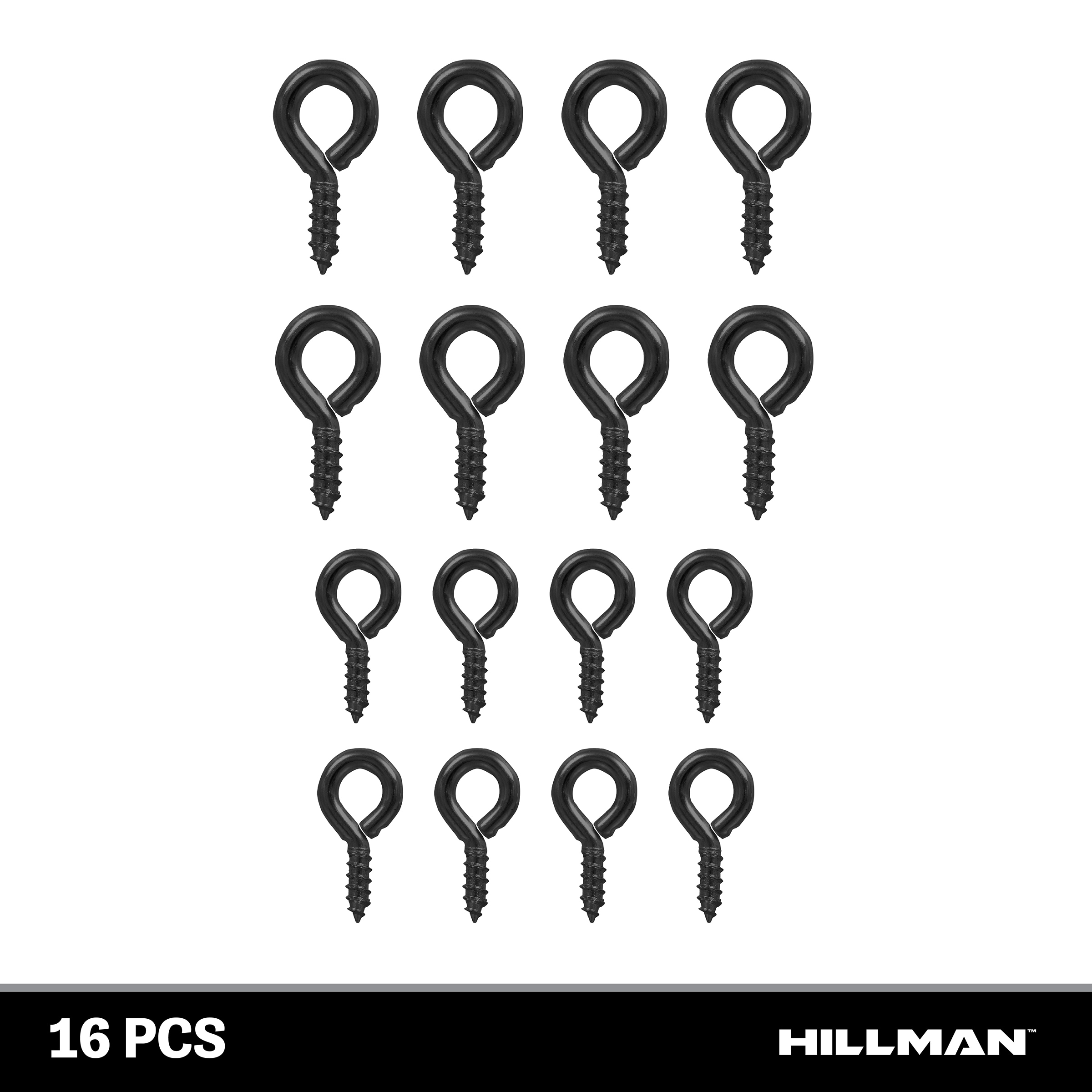 HILLMAN .135 X 1-3/8 Solid Brass Large Eye Screw Eye Hillman Hooks